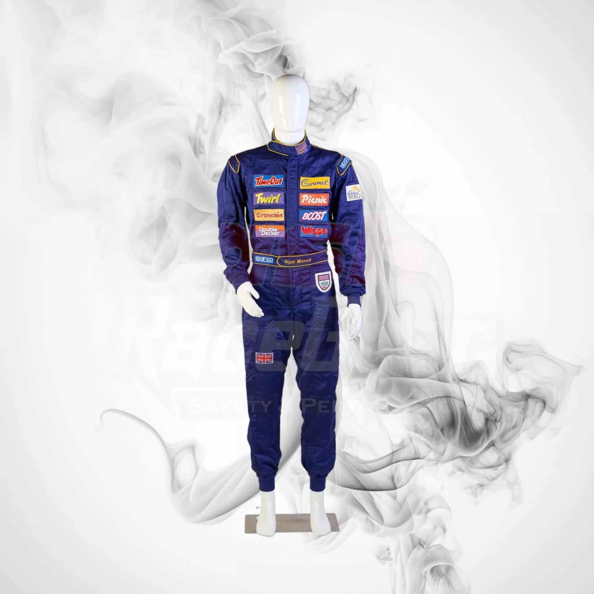 1995 ‘Race The Ace’ Cadbury's Chocolate Sparco NIGEL MANSELL’S Race Suit - Dash Racegear