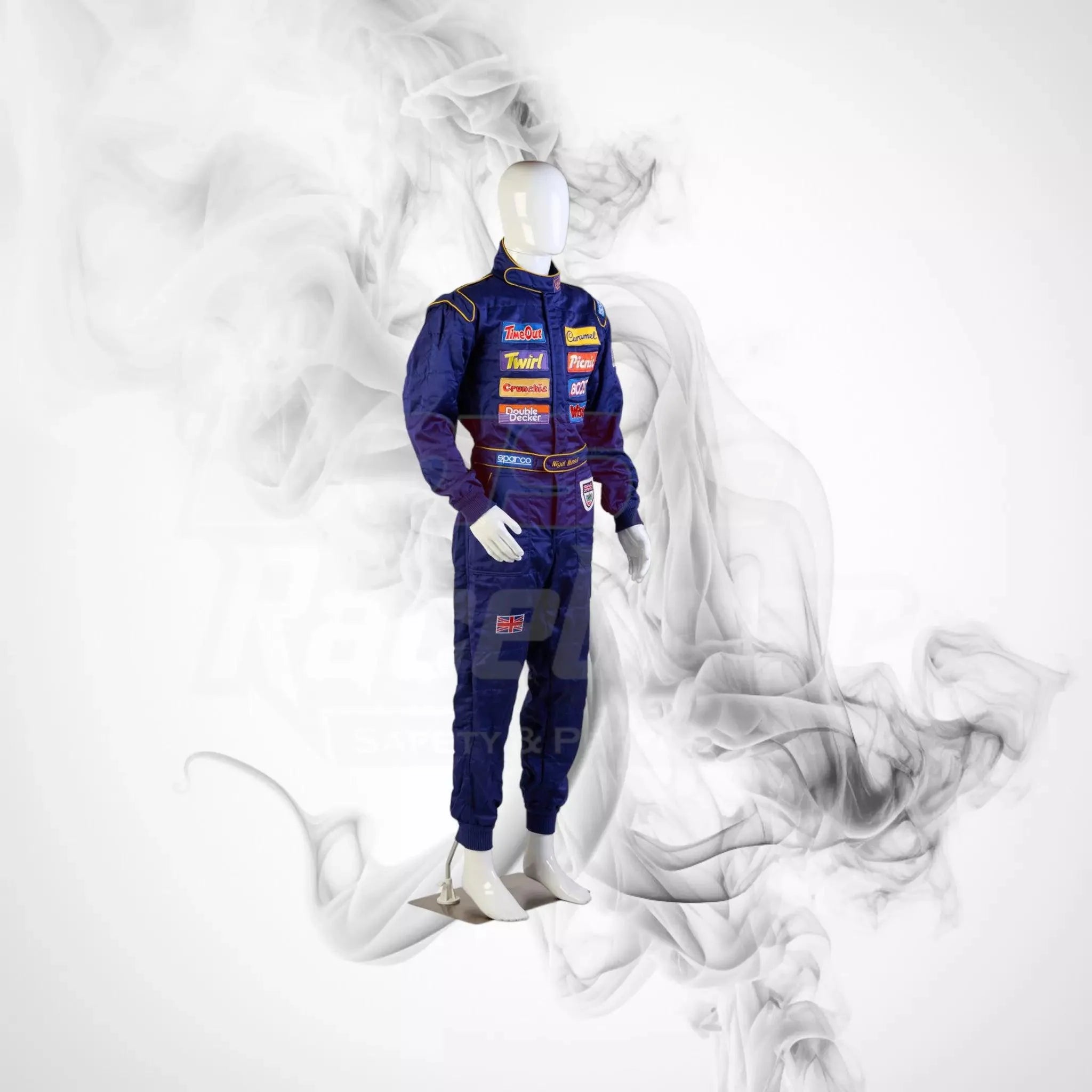 1995 ‘Race The Ace’ Cadbury's Chocolate Sparco NIGEL MANSELL’S Race Suit - Dash Racegear