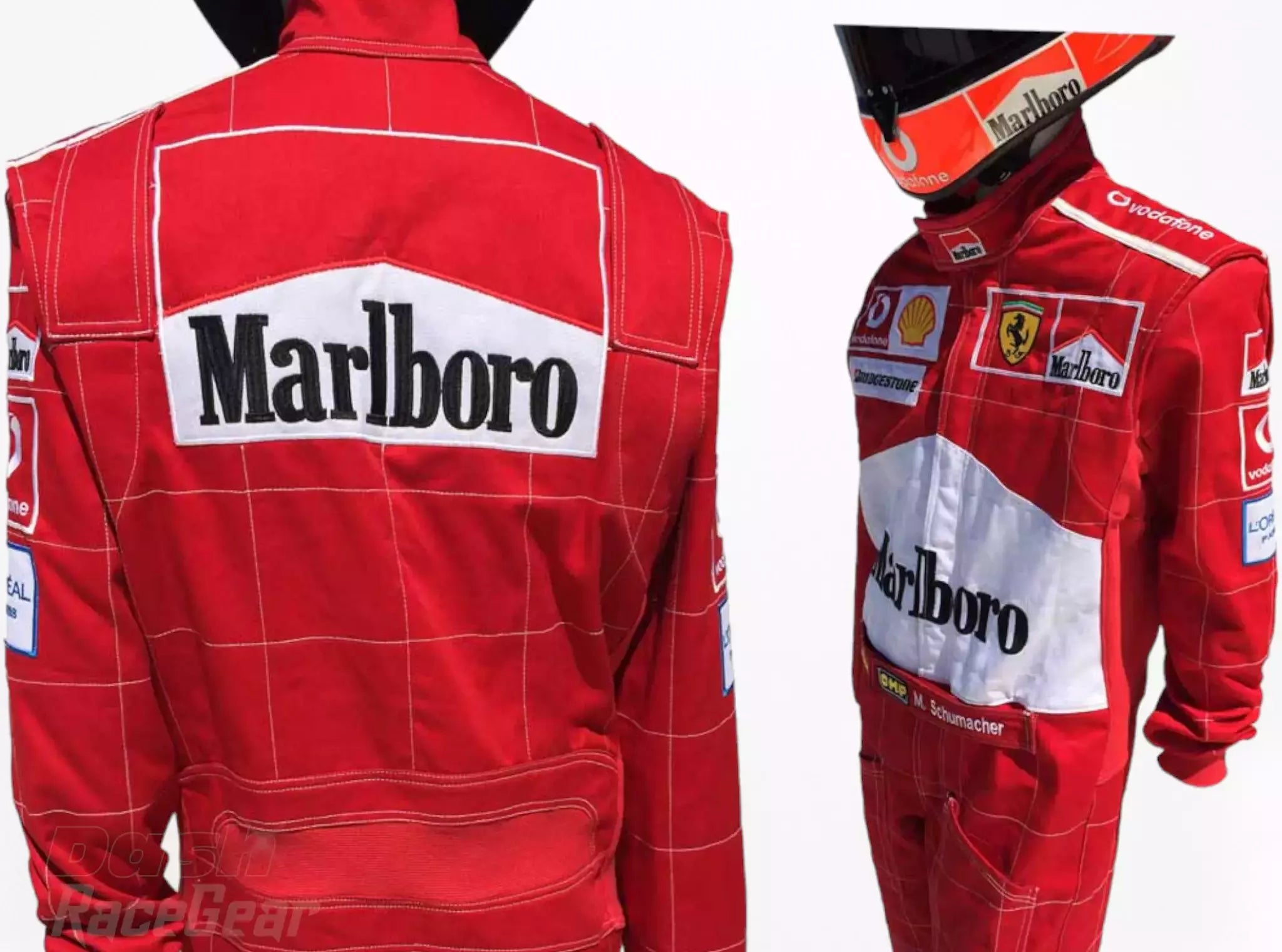 Traje de carreras bordado Michael Schumacher Ferrari F1 2004