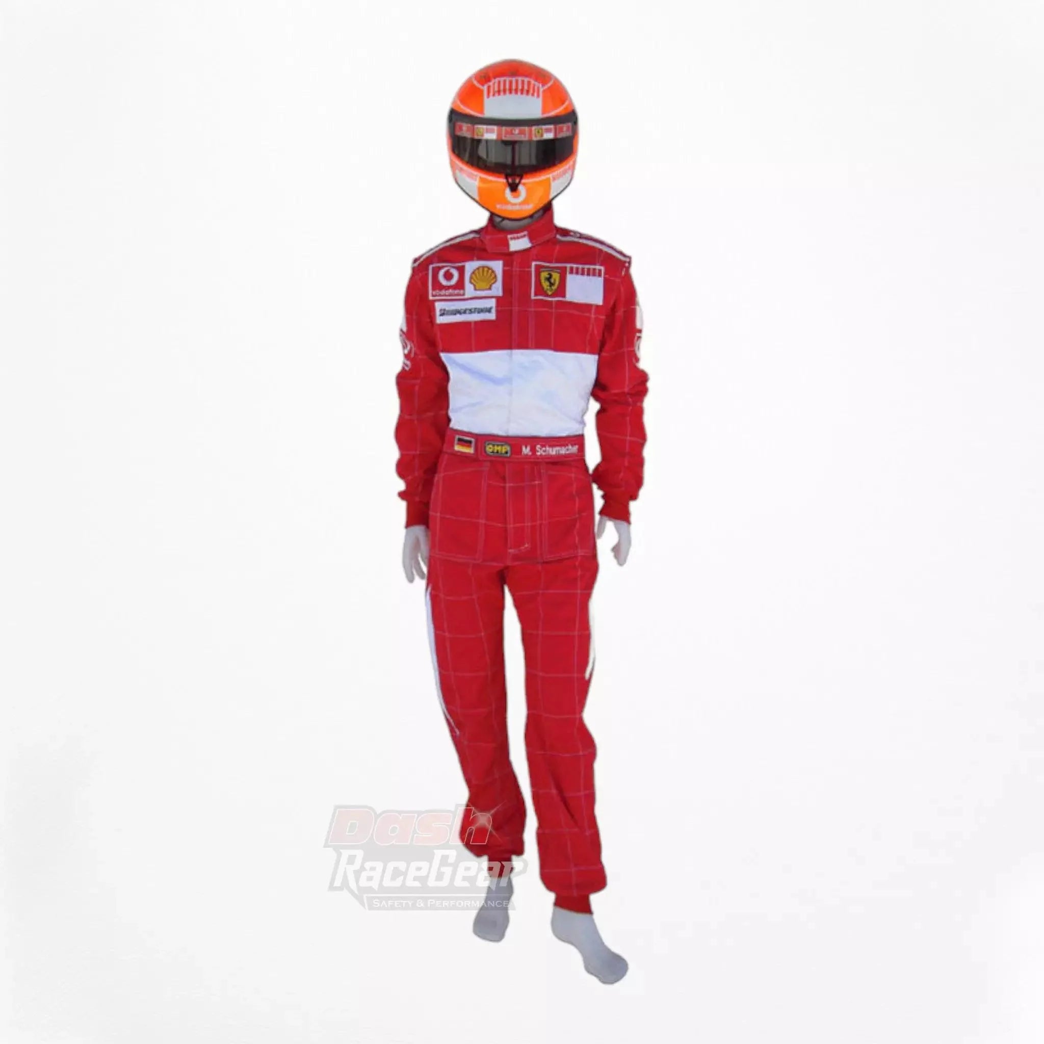 2006 Michael Schumacher BAR CODE Ferrari F1 Embroidered Racing Suit - Dash Racegear