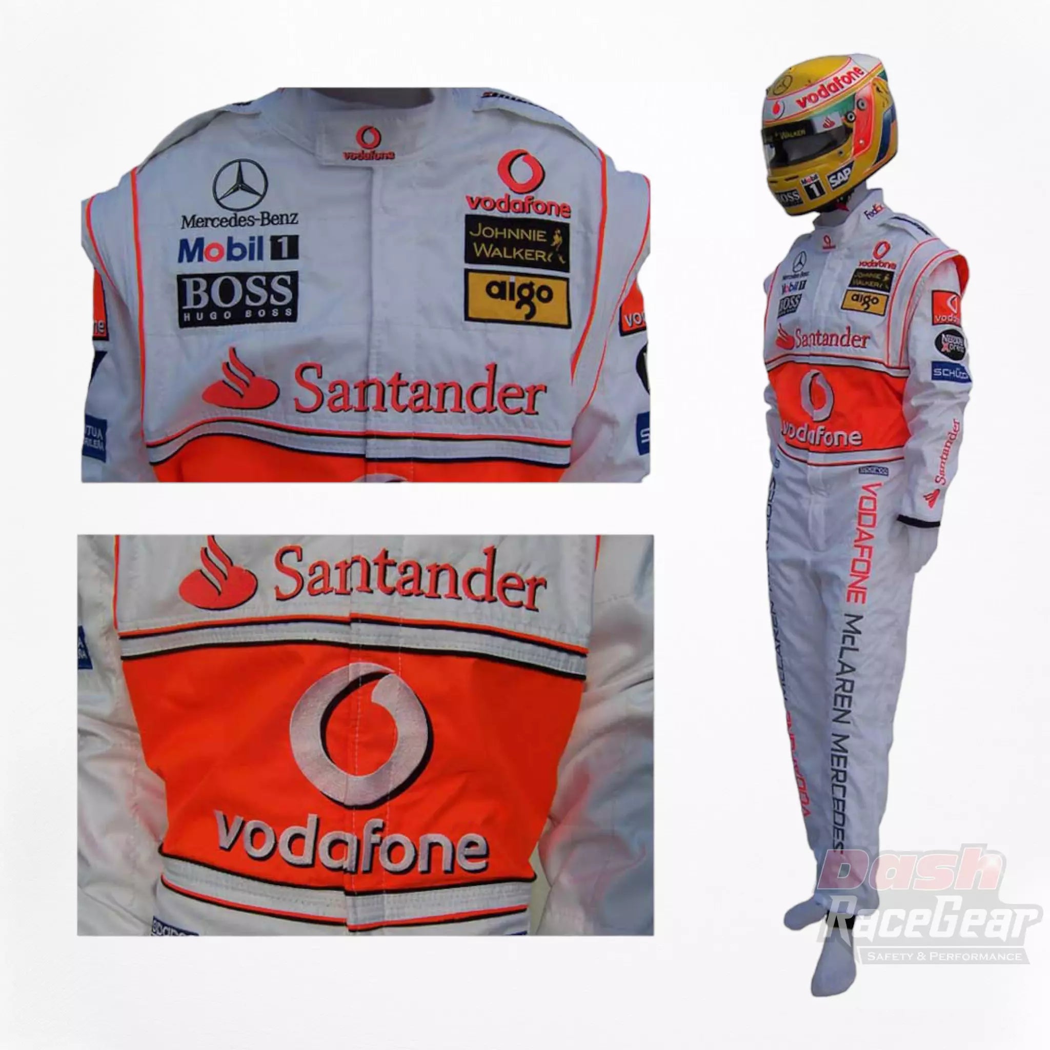 2007 Fernando Alonso McLaren F1 Embroidered Racing Suit