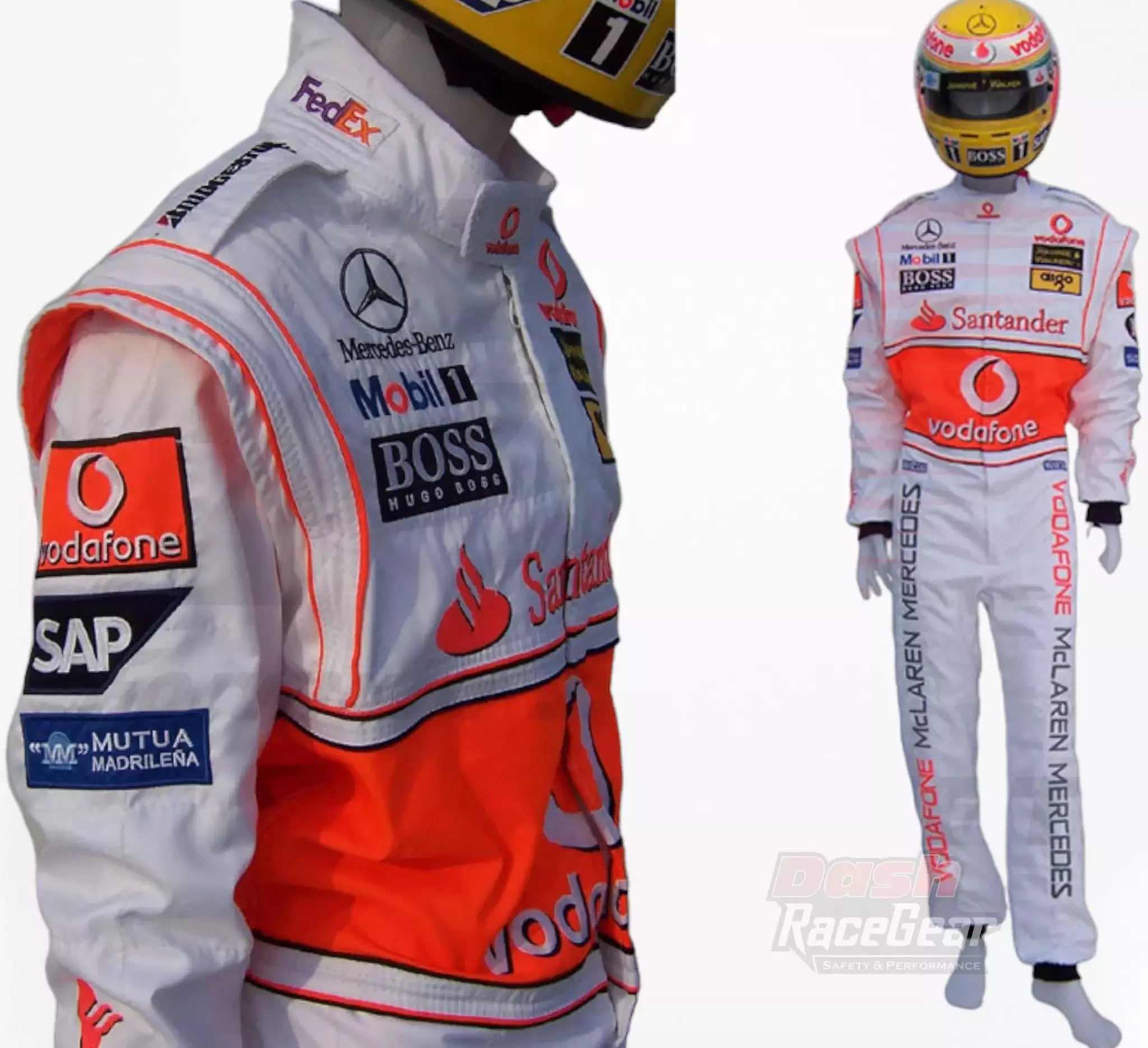 2007 Fernando Alonso McLaren F1 Embroidered Racing Suit