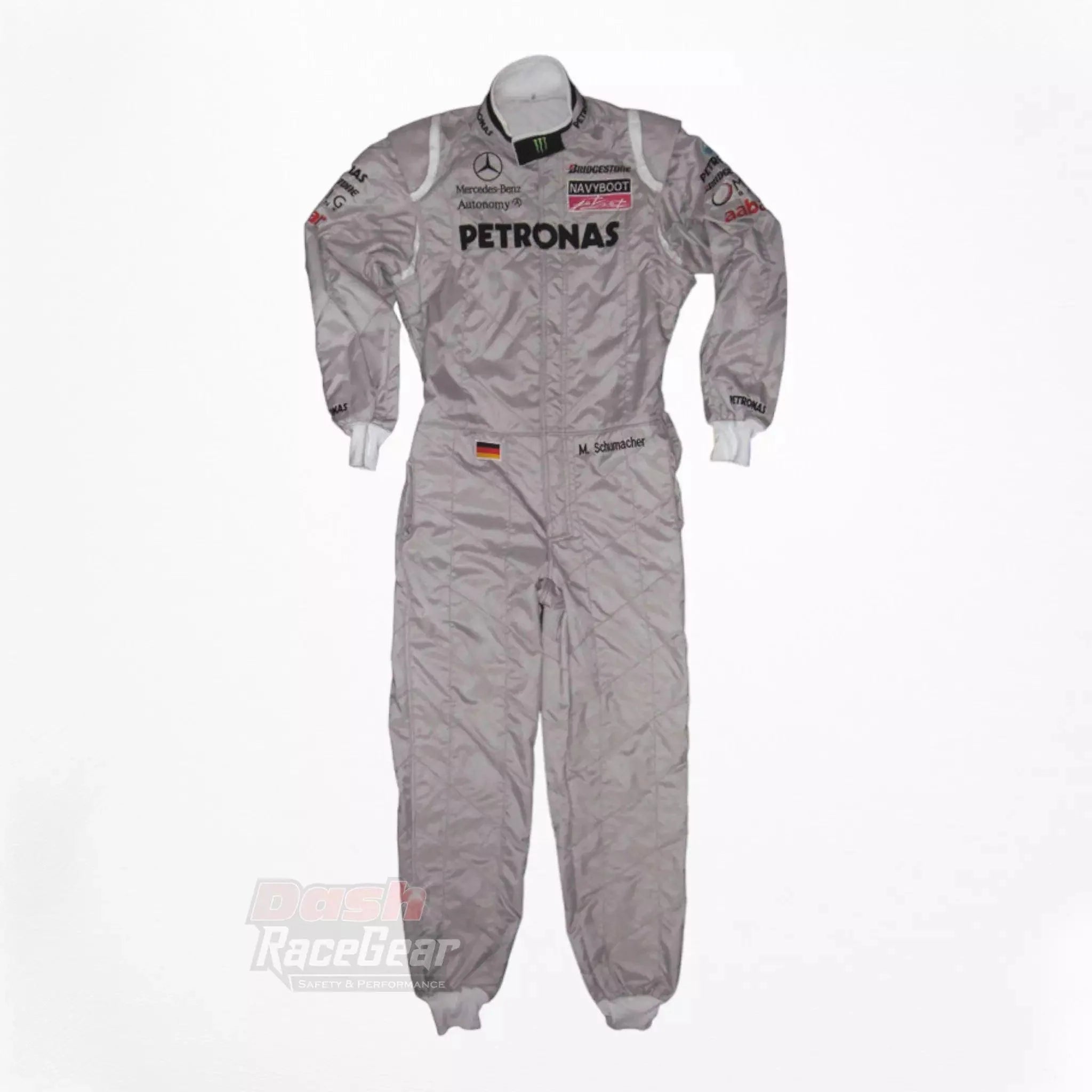 2010 Michael Schumacher Mercedes Benz F1 Embroiderd Racing Suit - Dash Racegear 