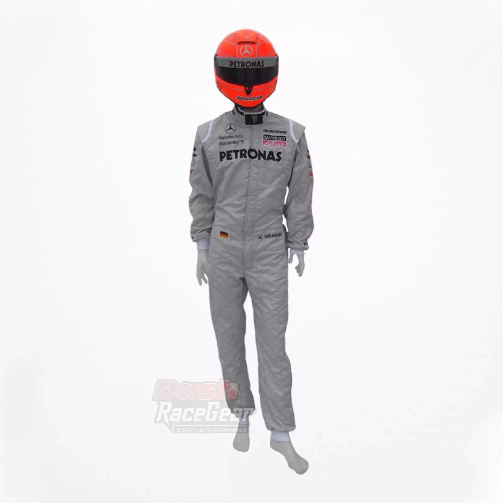 2010 Michael Schumacher Mercedes Benz F1 Embroiderd Racing Suit - Dash Racegear