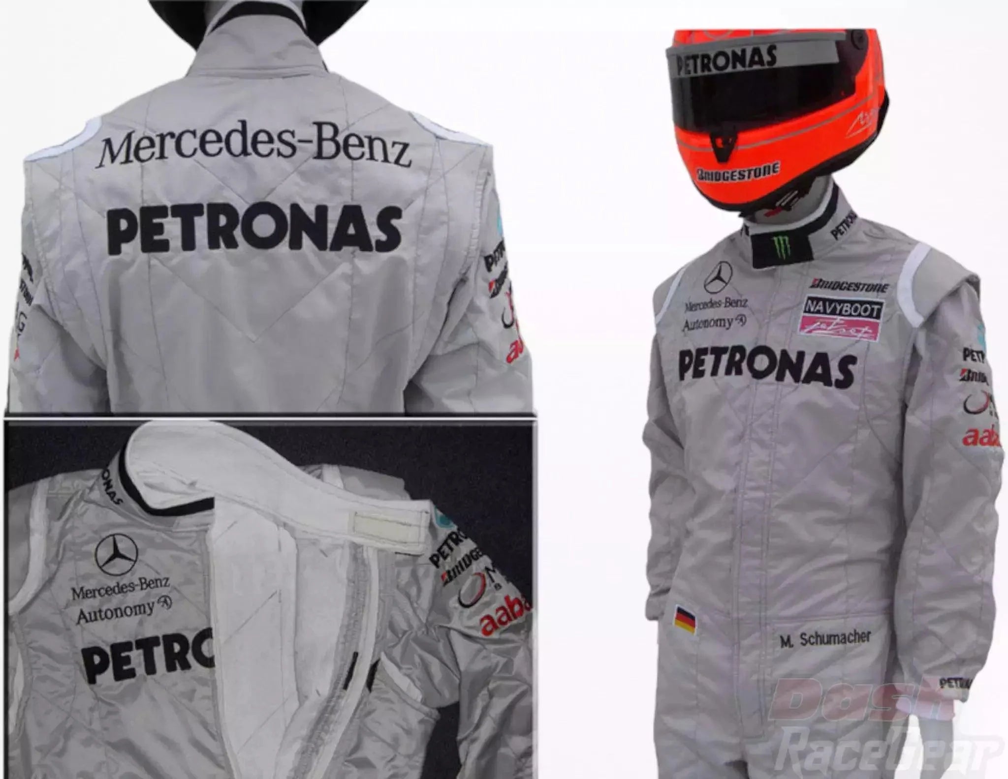 2010 Michael Schumacher Mercedes Benz F1 Embroiderd Racing Suit - Dash Racegear