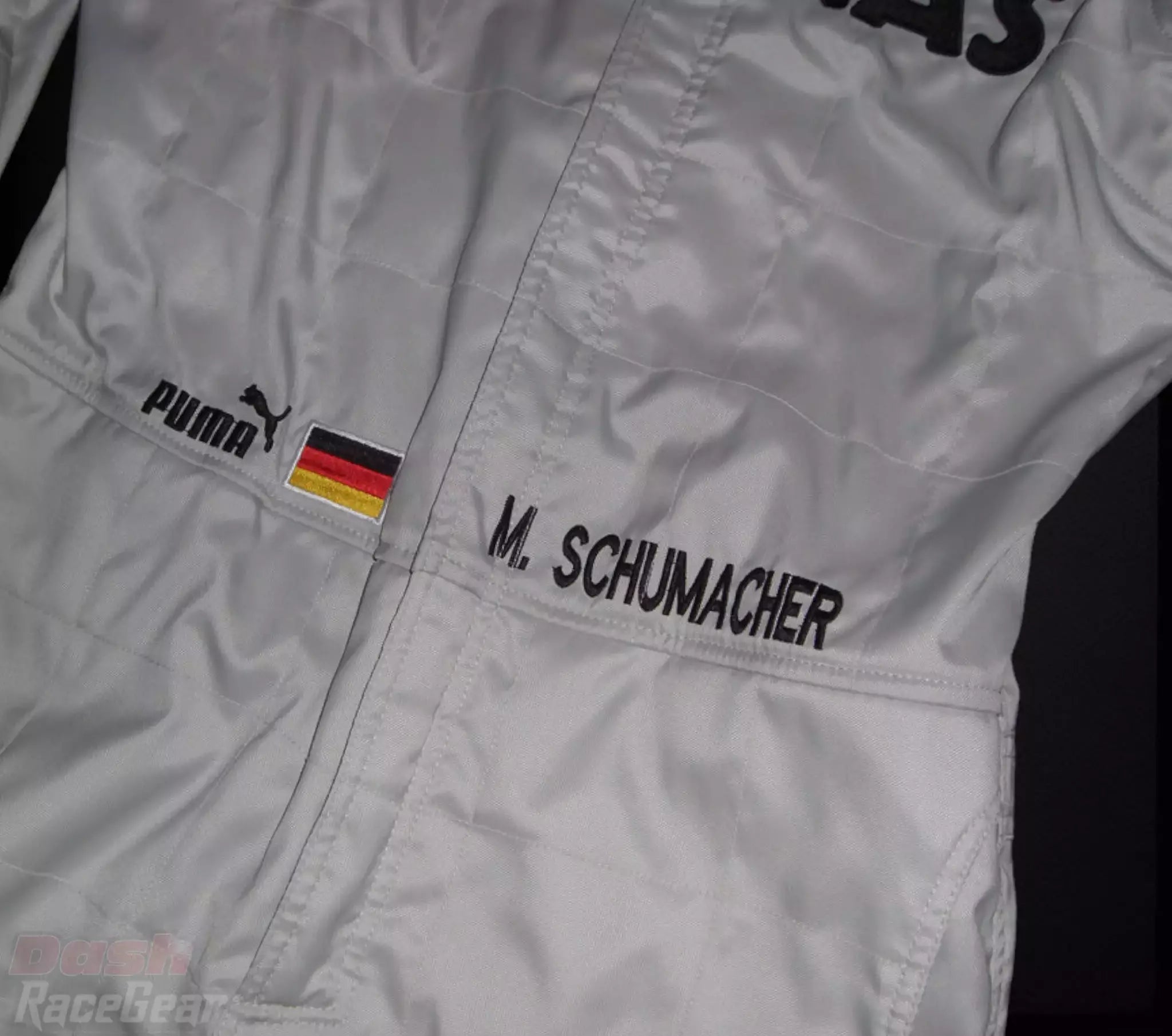 Traje de carrera bordado Michael Schumacher Mercedes Benz F1 2012