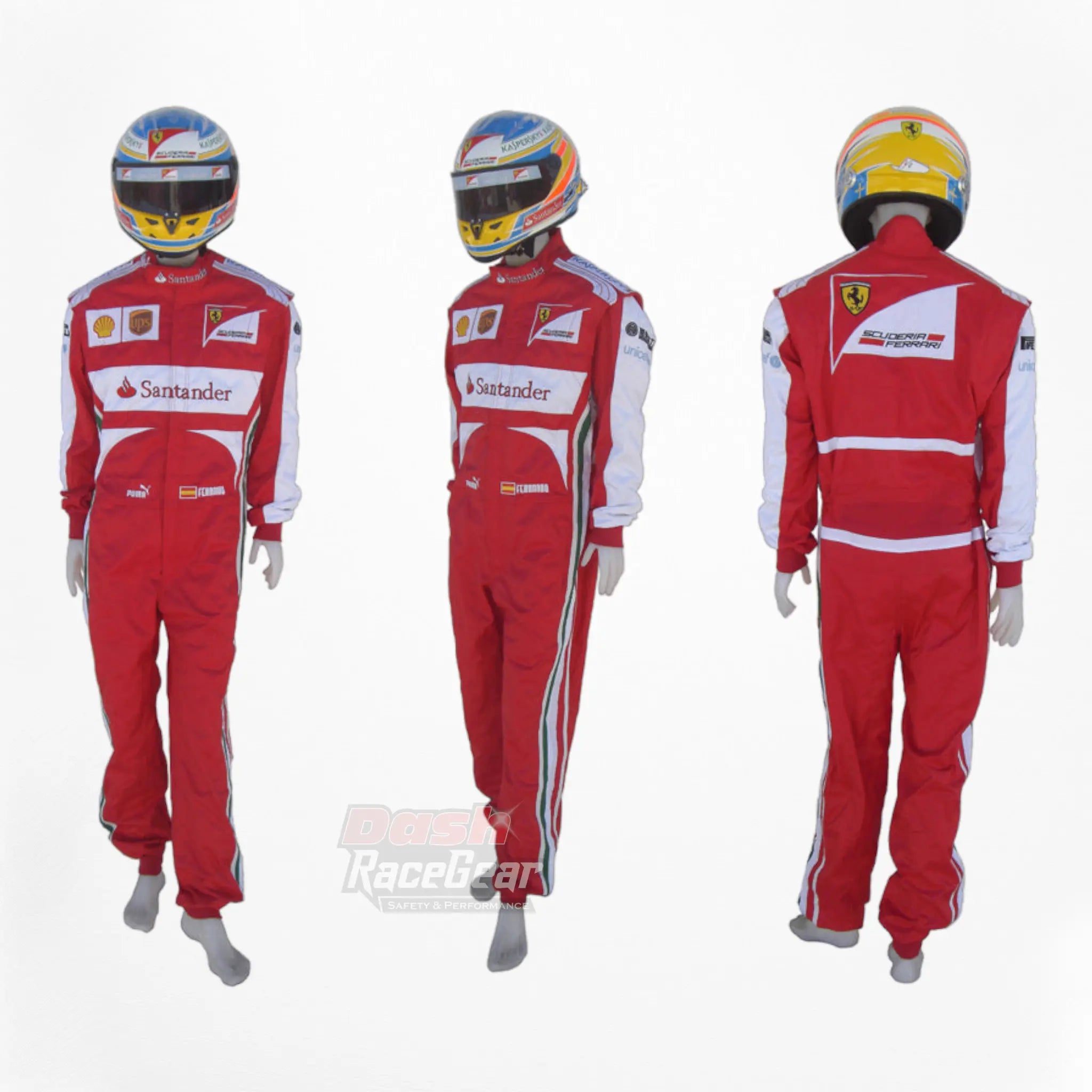 2013 Fernando Alonso Ferrari F1 Embroidered Racing Suit