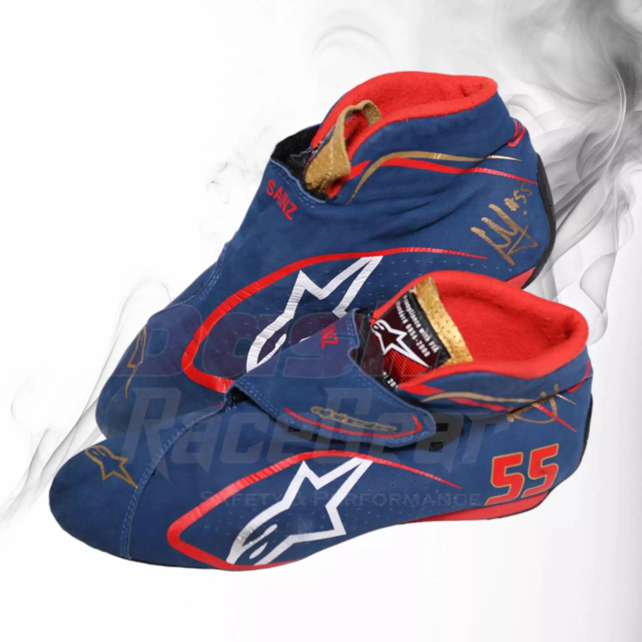 2016 Carlos Sainz Malaysian GP F1 Race boots - Dash Racegear 