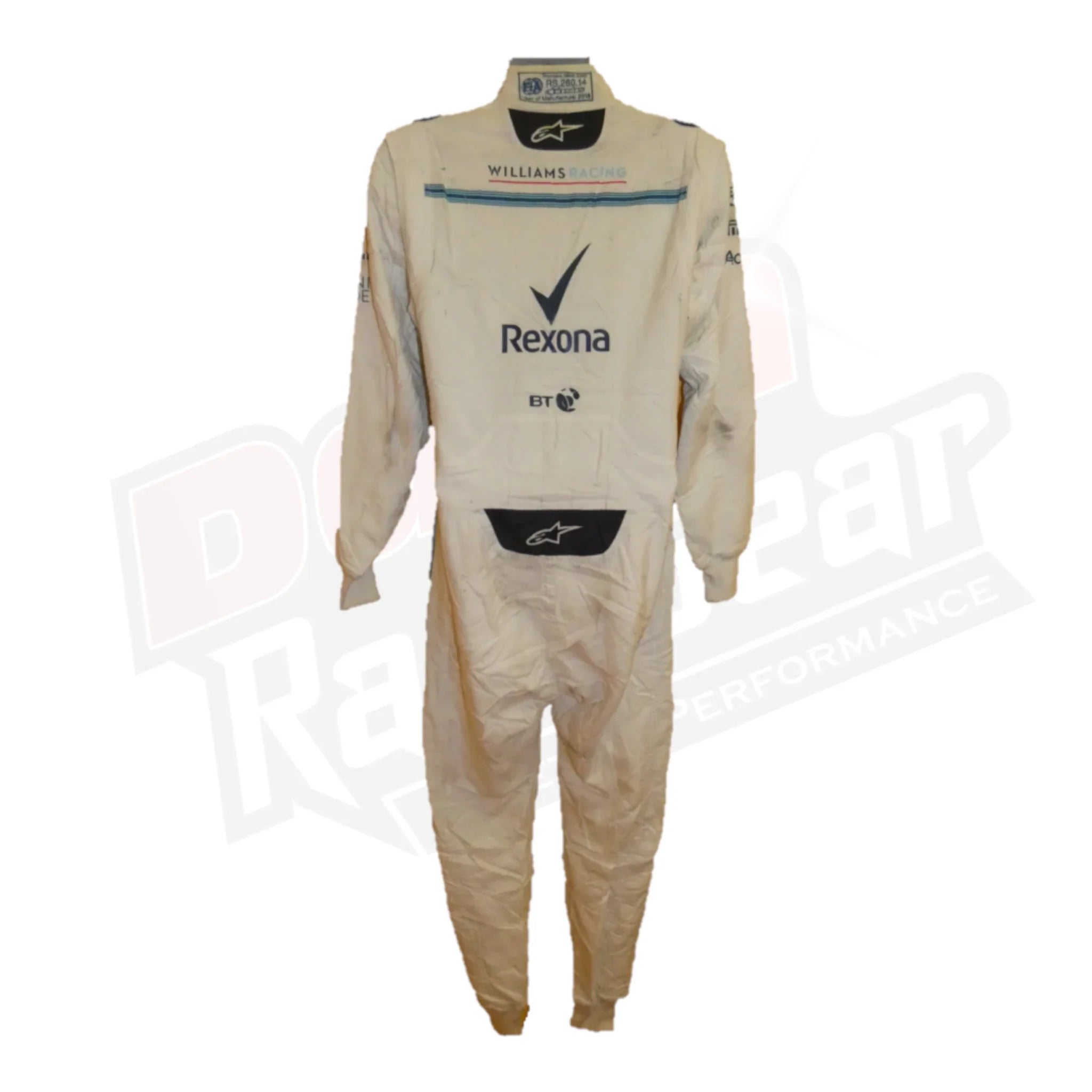 2018 Lance Stroll Abu Dhabi GP Williams race suit KIDS