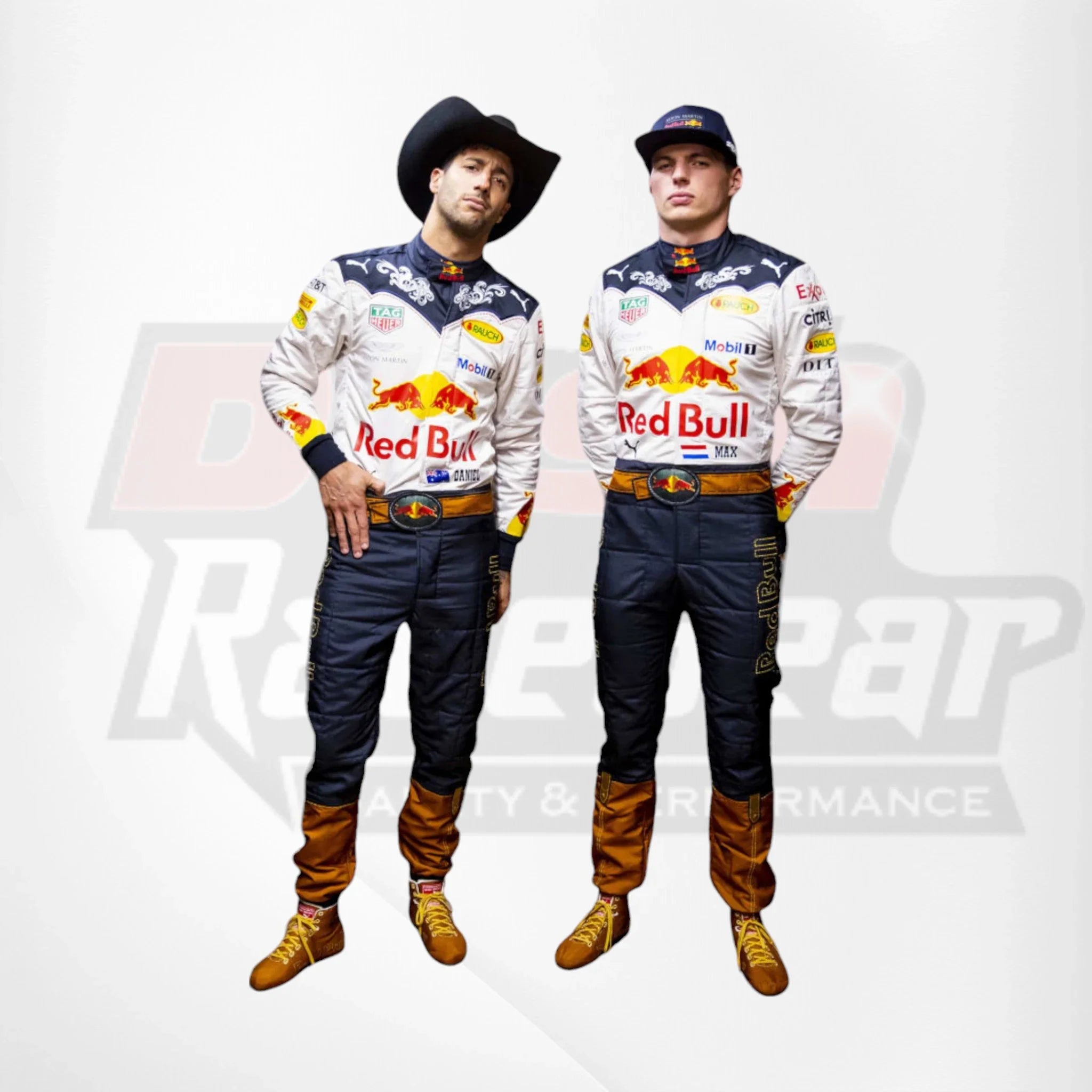 2018 Max Verstappen Daniel Ricciardo F1 Team Race suit - Austin Special Edition