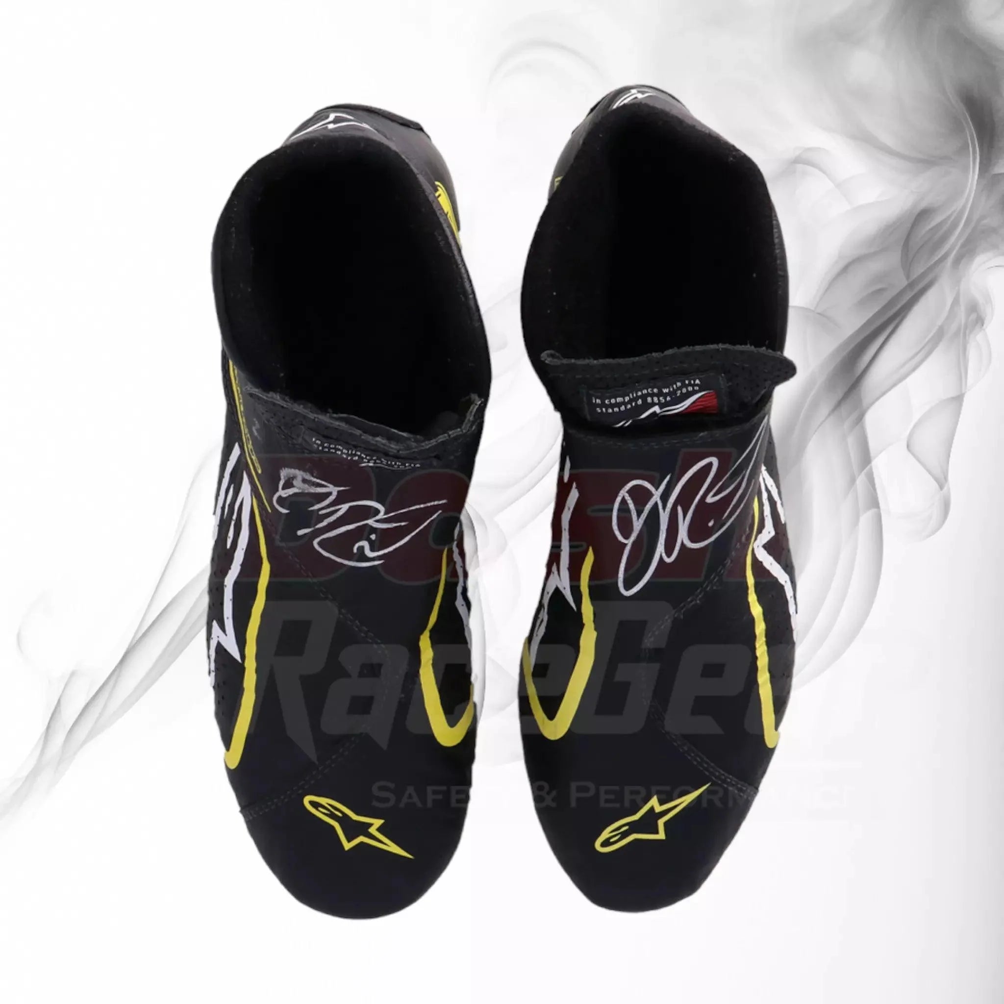 2019 DANIEL RICCIARDO RENAULT F1 RACE BOOTS - Dash Racegear 