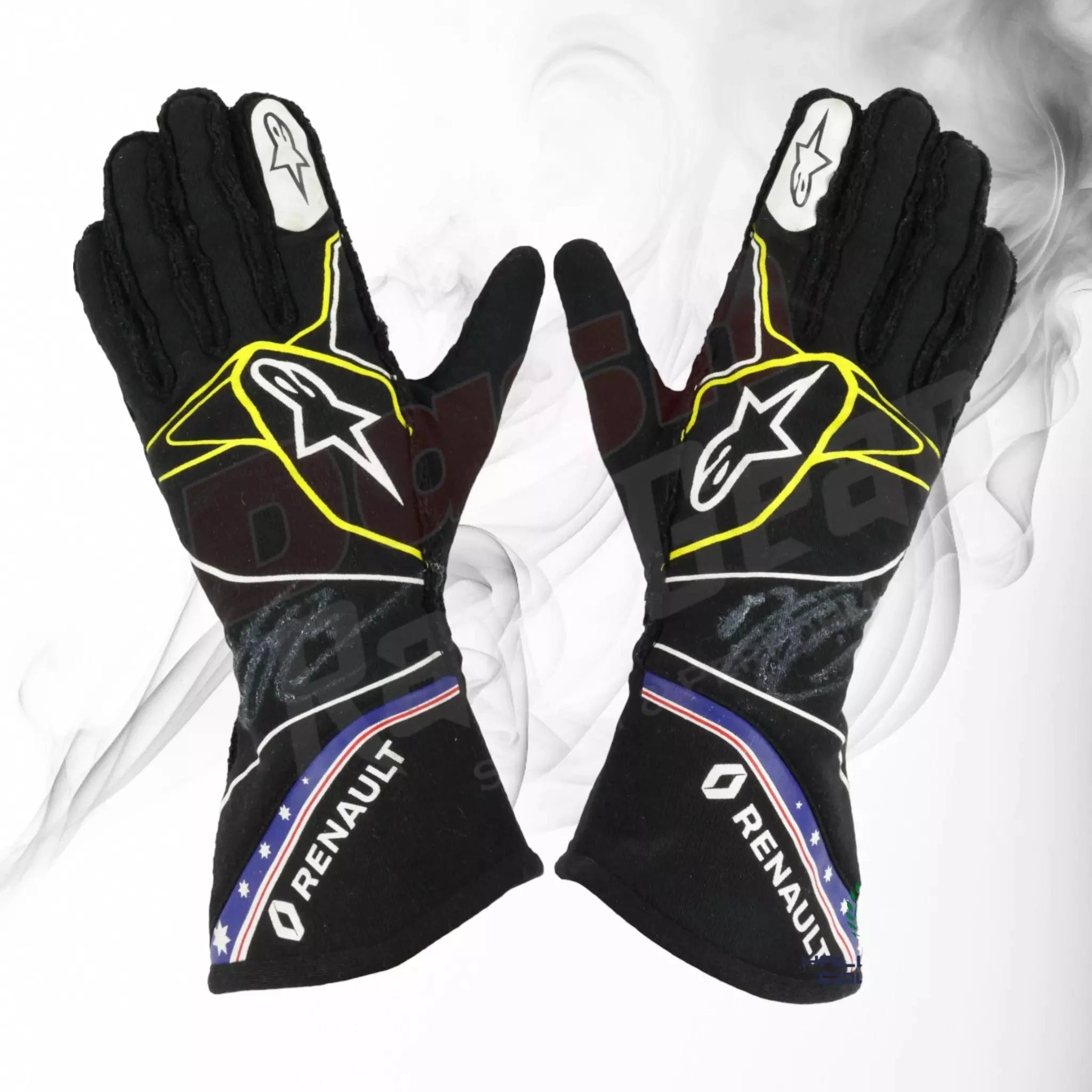 2019 Daniel Ricciard Renault F1 Race Gloves - Dash Racegear 