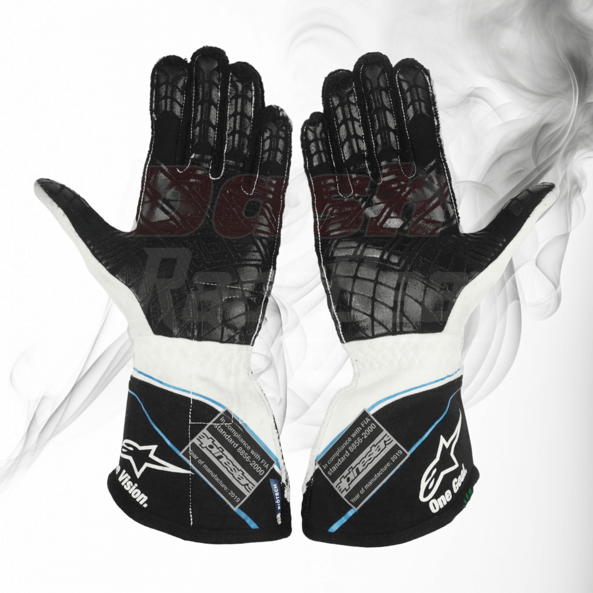 2019 George Russell Williams Mercedes F1 Race Gloves - Dash Racegear 