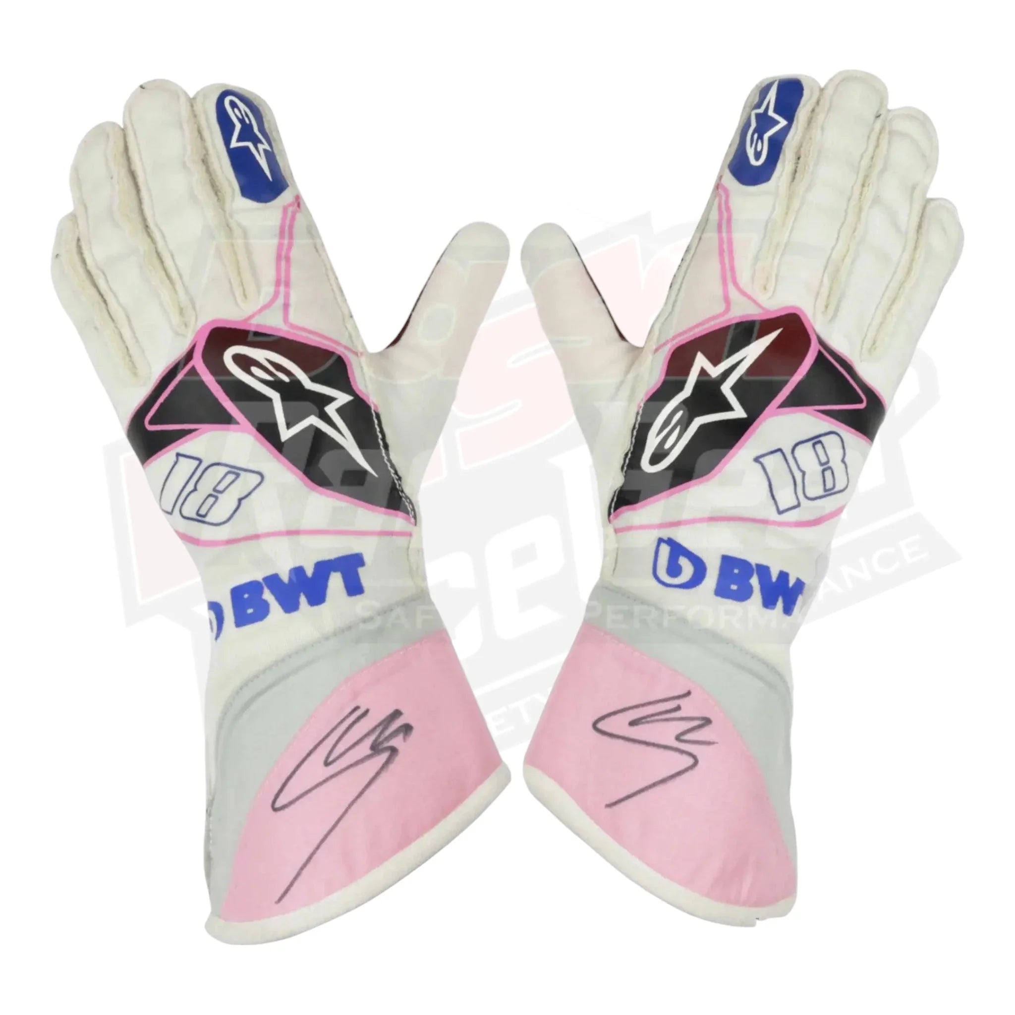 2019 Lance Stroll BWT Race Spec Racing Point F1 Gloves