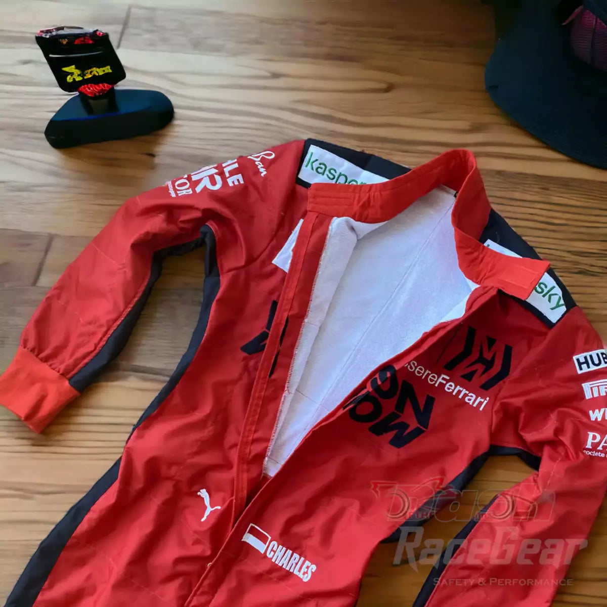 2020 Charles Leclerc Ferrari Mission Winnow F1 Embroidered Racing Suit