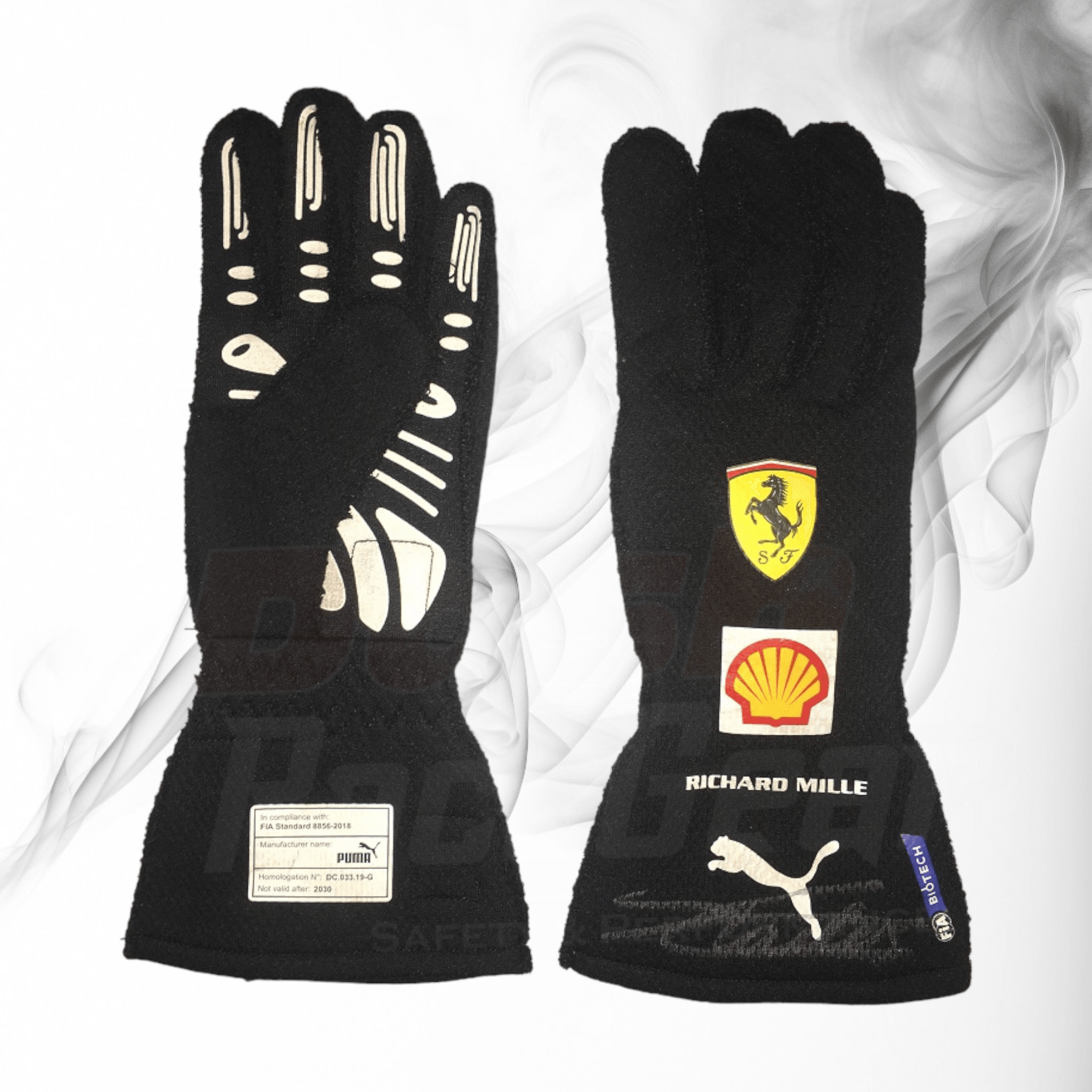 2021 Charles Leclerc Richard Mille Scuderia Ferrari Formula 1 Gloves - Dash Racegear 