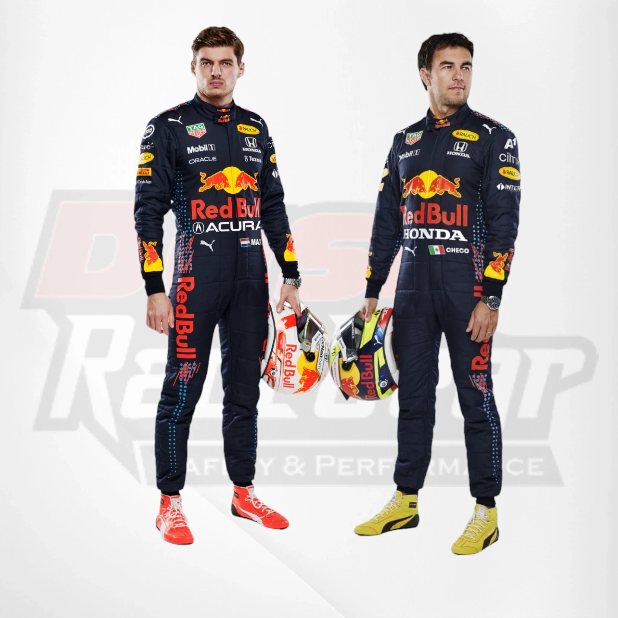 2021 Max Verstappen Sergio Pérez F1 Team Race Suit