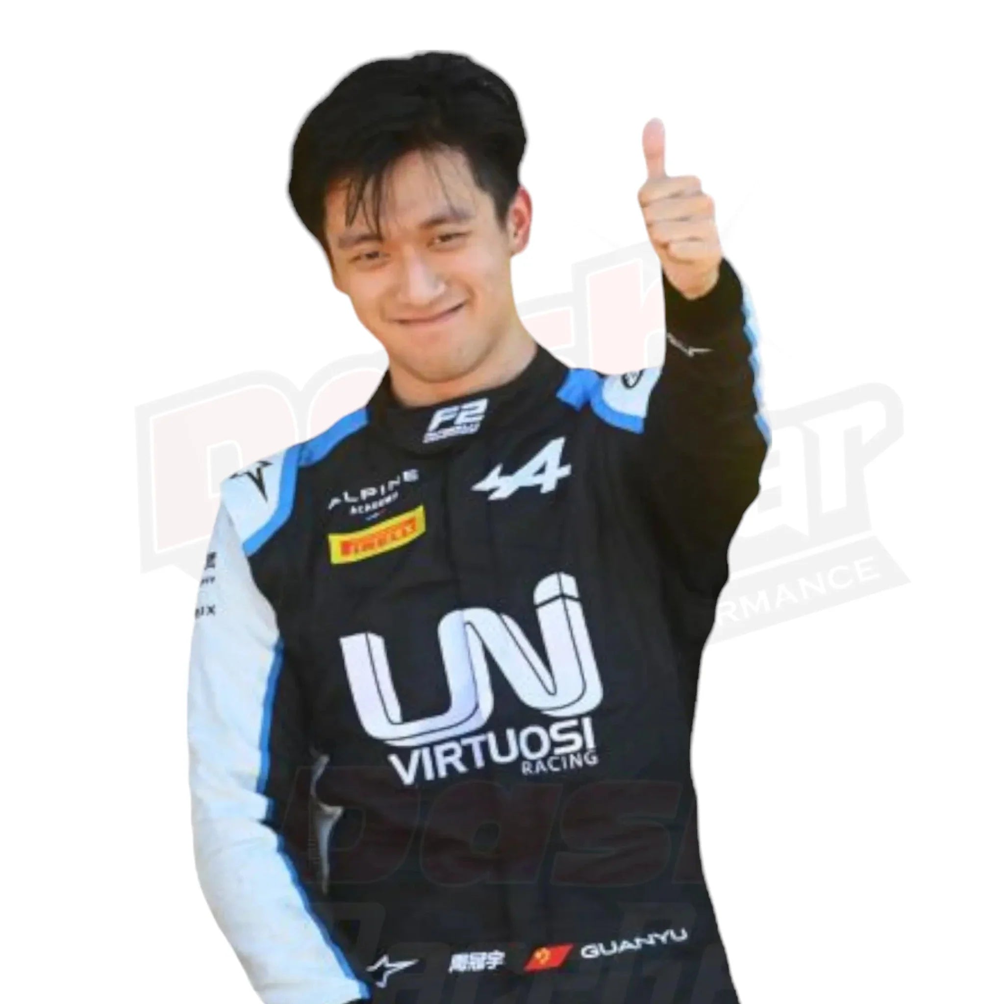 2021 Zhou Guanyu Formula 2 Race Suit