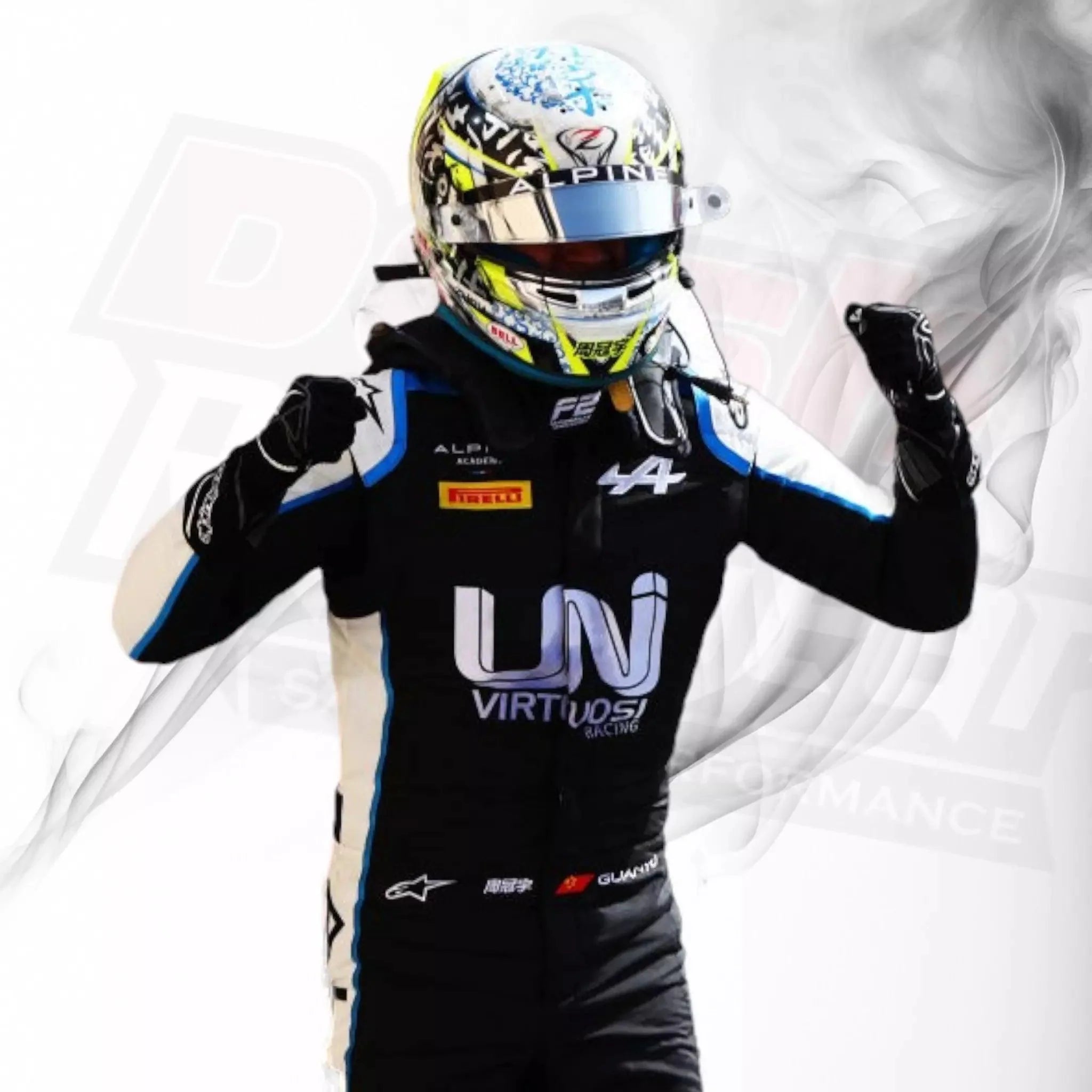 2021 Zhou Guanyu Formula 2 Race Suit - Dash Racegear