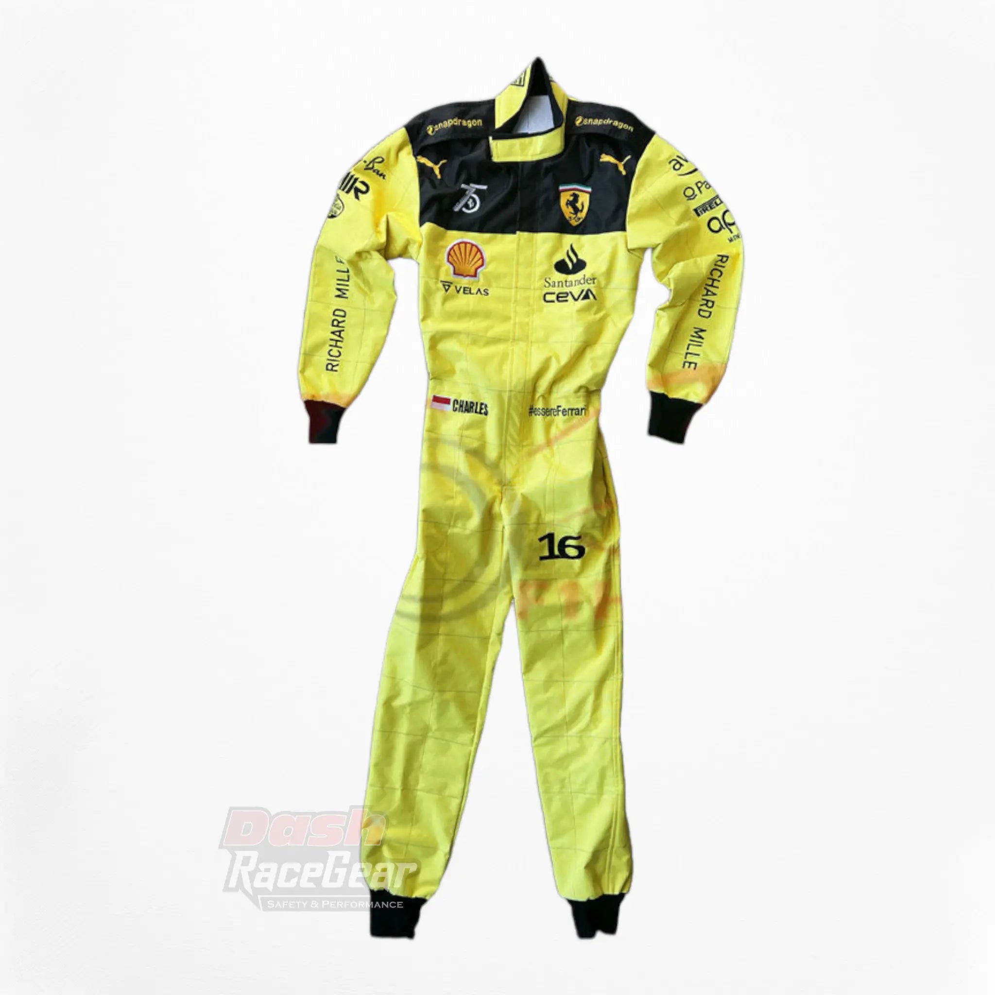 2022 Charles Leclerc Ferrari F1 Embroidered Racing Suit - MONZA GP