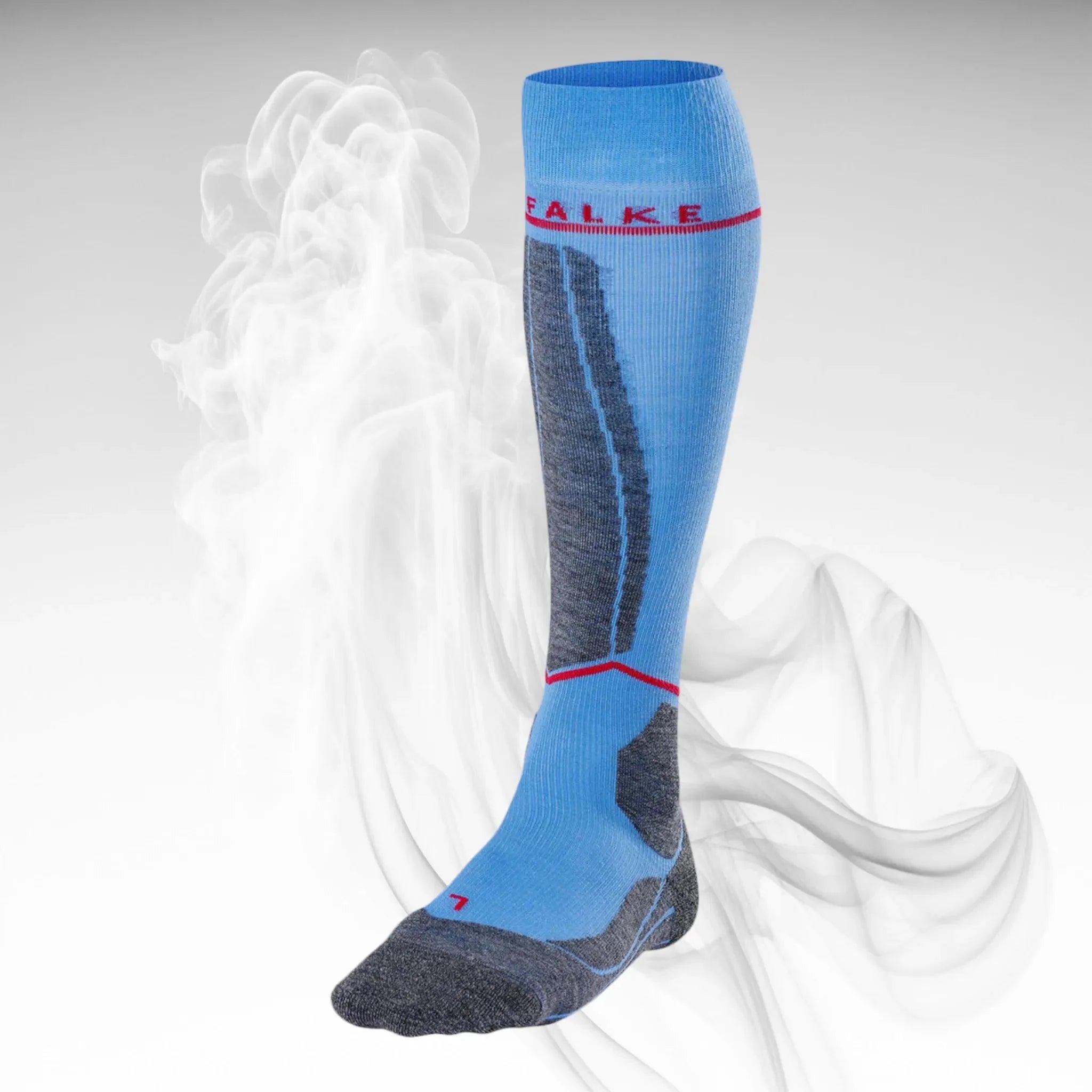 2022 Falke Women's SK4 Energizing Light Ski Sock - Dash Racegear 