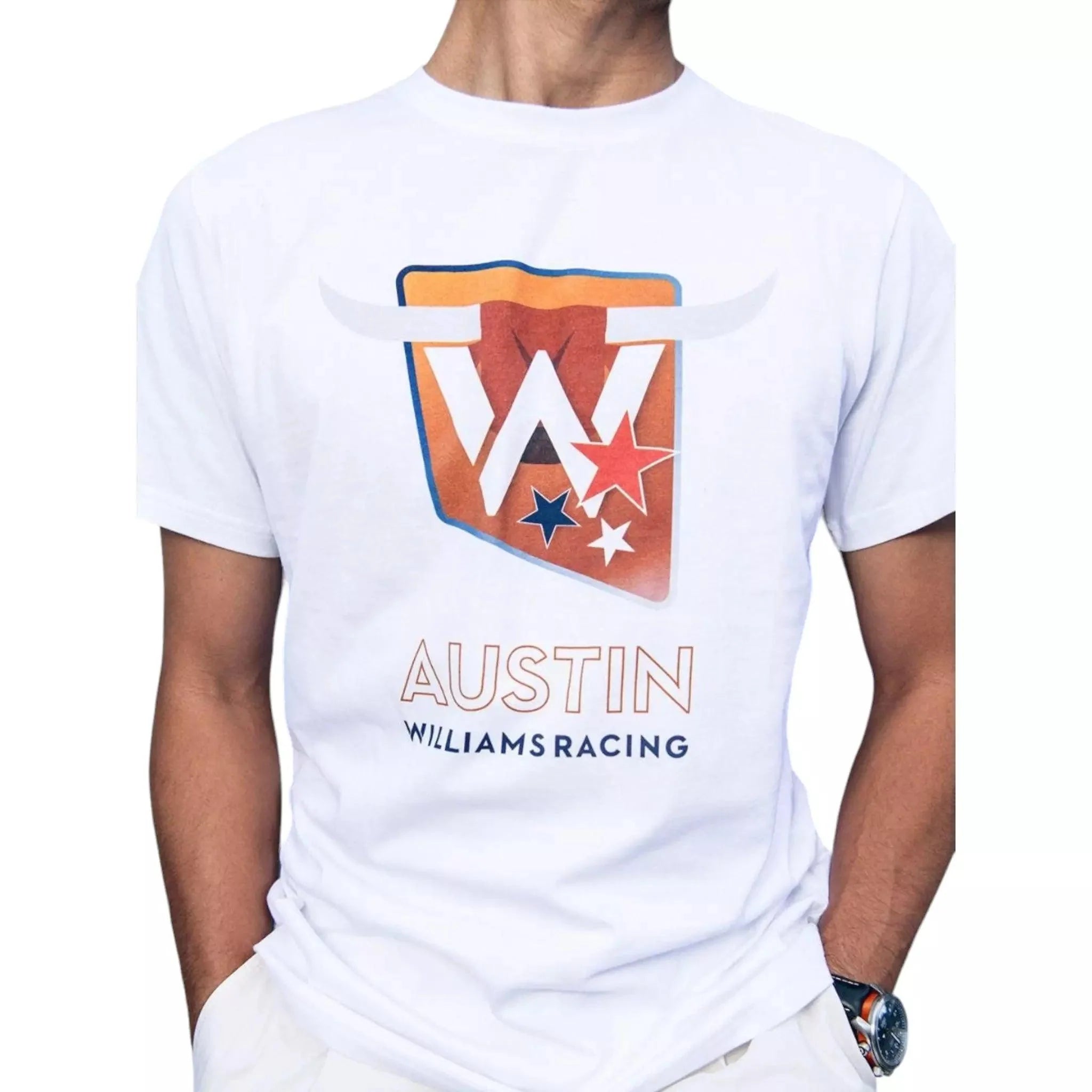 2023 Adult Austin Race T-Shirt White - Dash Racegear 