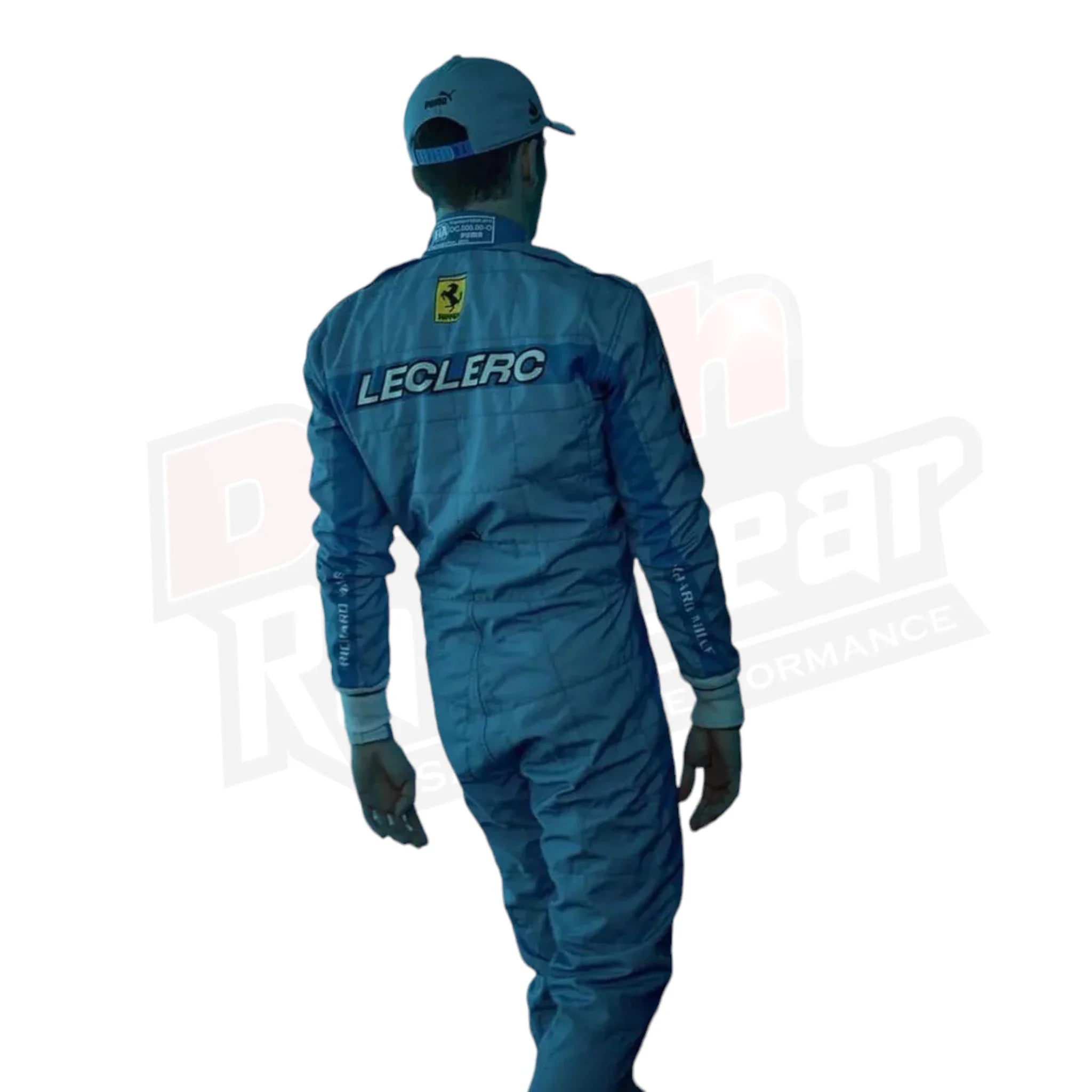 Traje de carrera del Gran Premio de Miami de Fórmula 1 de la Scuderia Ferrari 2024