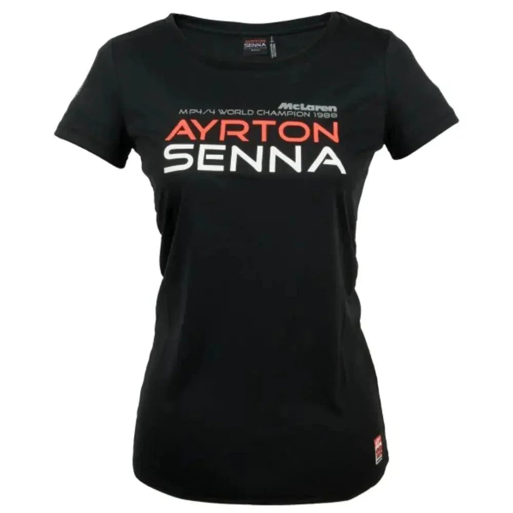 Ayrton Senna Ladies T-Shirt McLaren World Champion 1988 - Dash Racegear 