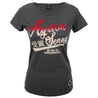 Ayrton Senna Ladies T-Shirt Vintage Grey - Dash Racegear 