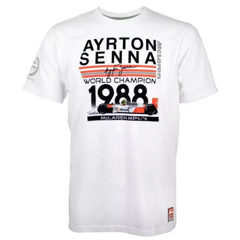 Ayrton Senna T-Shirt World Champion 1988 McLaren - Dash Racegear 