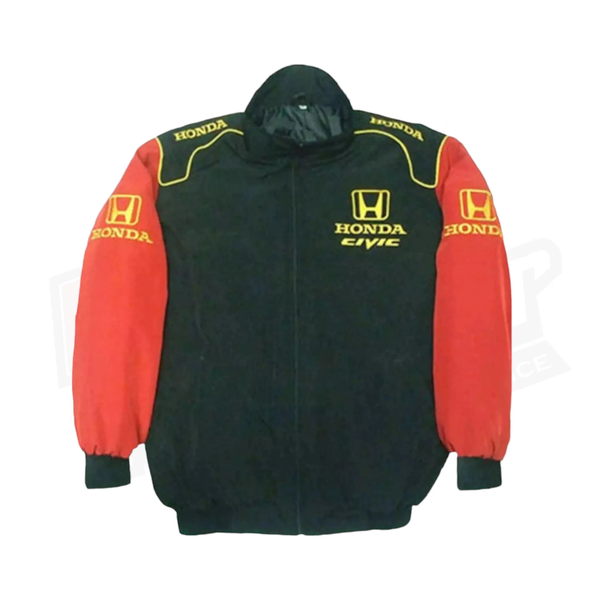 Black and Red Honda Civic Nascar Racing Jacket Dash Racegear