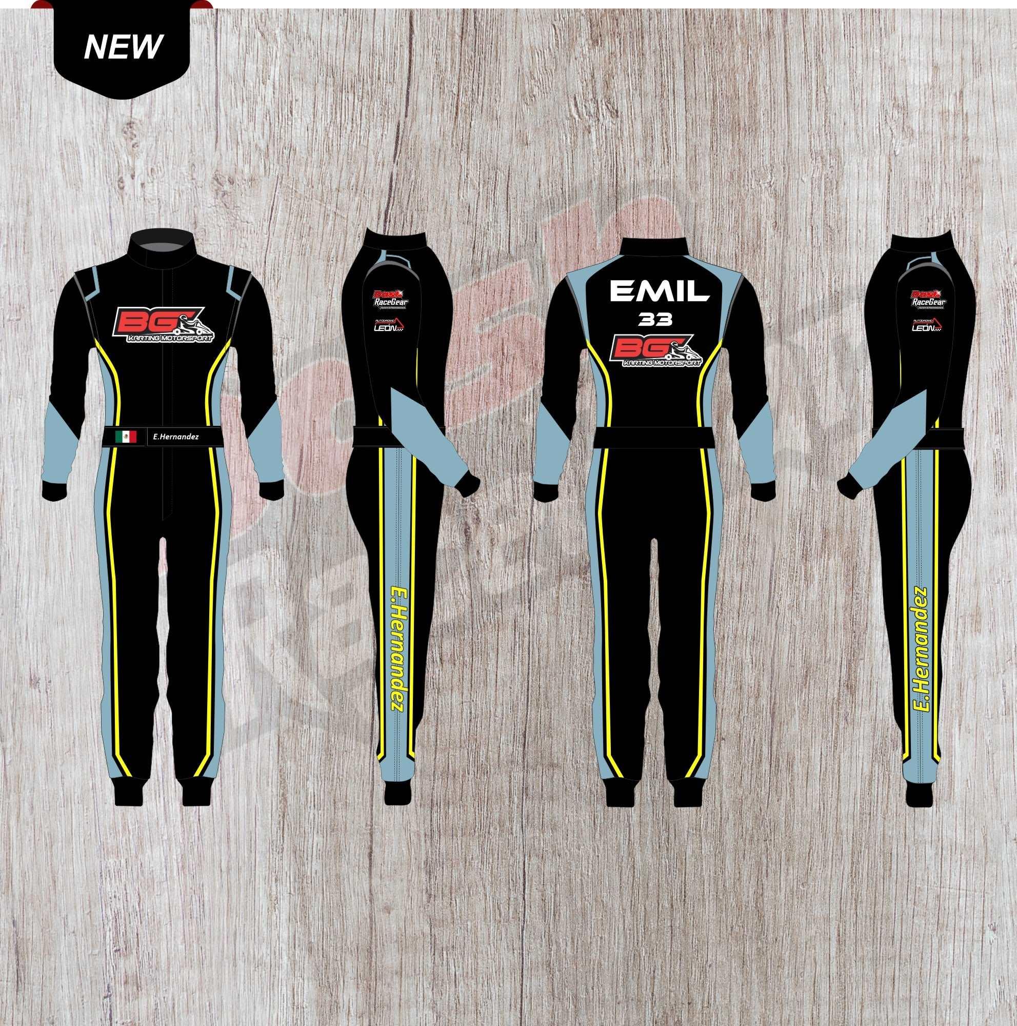 E.hernandez Customized Karting Sublimation Printed Suit DASH RACEGEAR