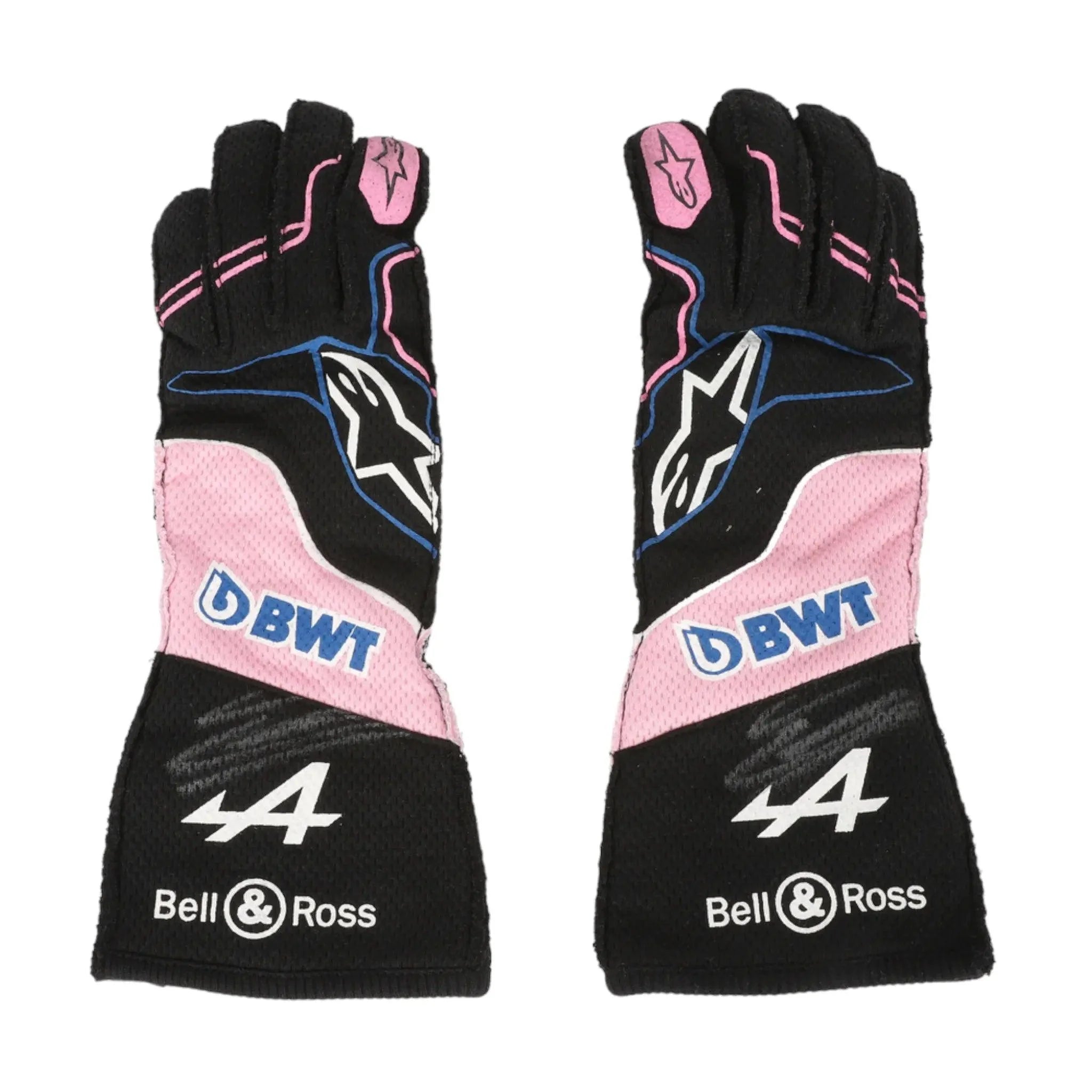 2023 ESTEBAN OCON WEEKEND WORN RACE GLOVES - MIAMI GP - Dash Racegear 