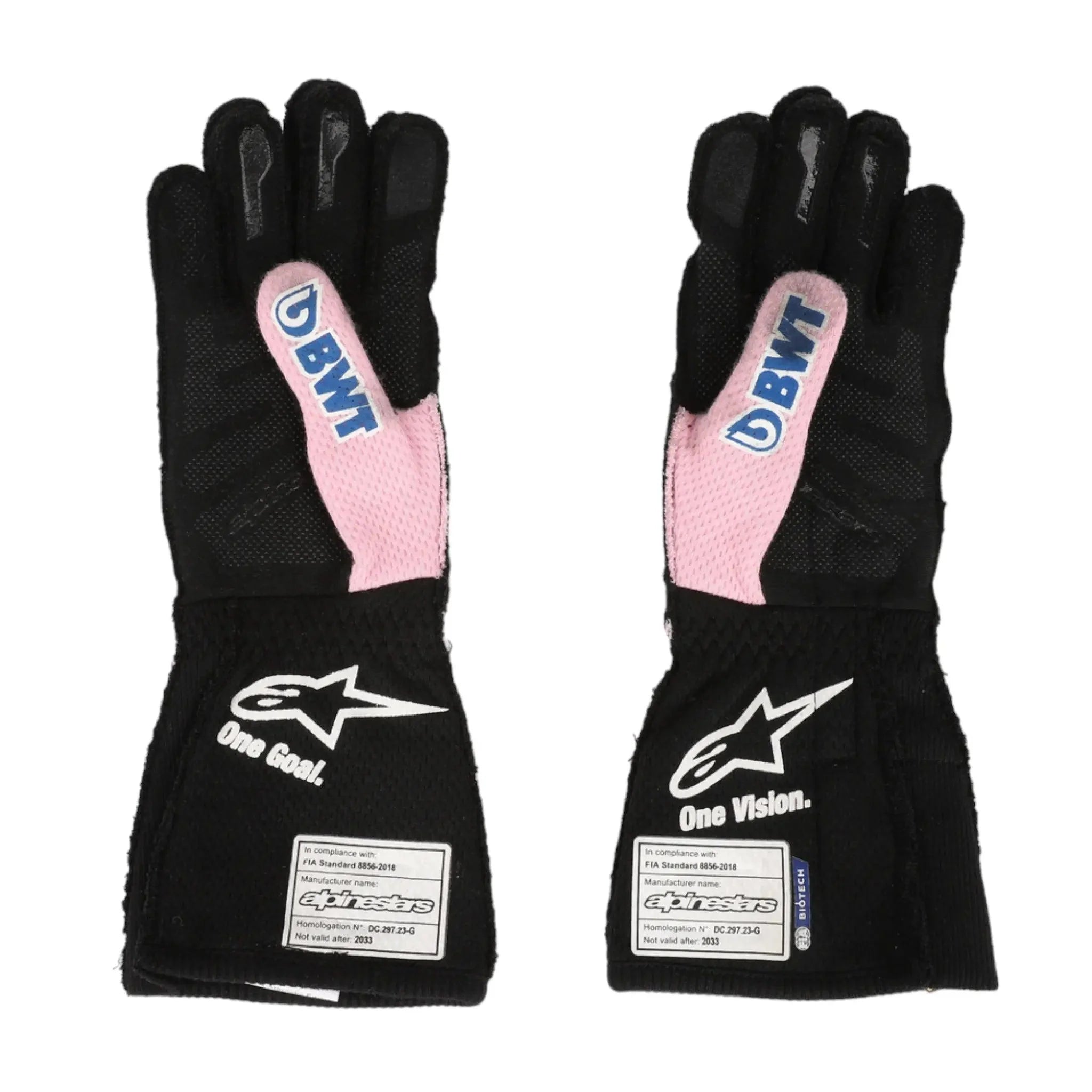 2023 ESTEBAN OCON WEEKEND WORN RACE GLOVES - MIAMI GP - Dash Racegear 