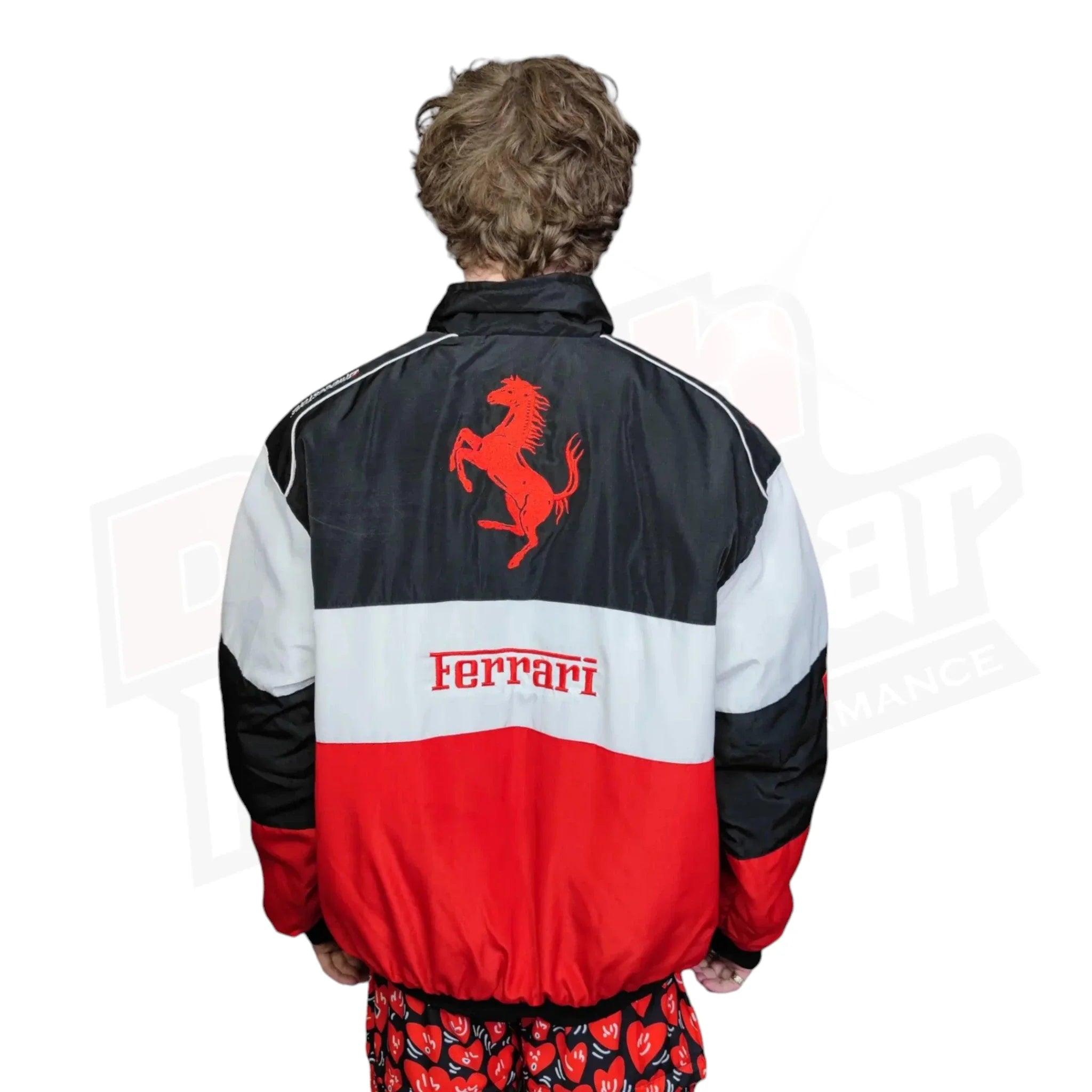 Ferrari F1 Multi Patch Embroidered Racing Jacket Dash Racegear