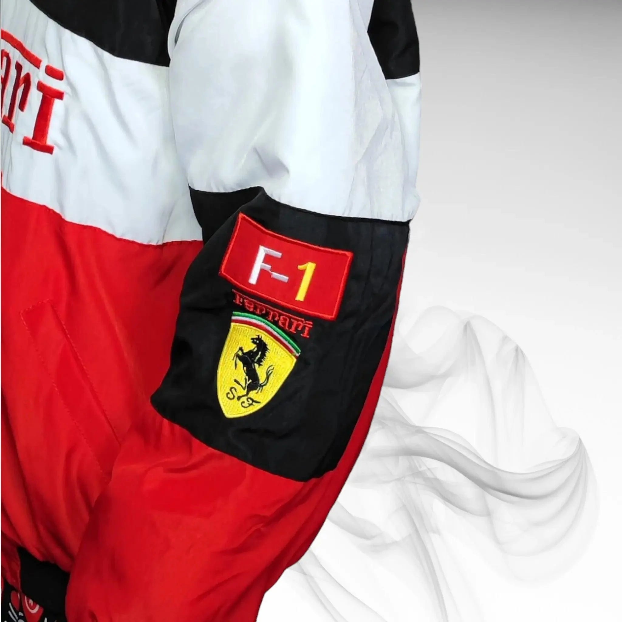 Ferrari Formula One Racing Embroidered jacket Multi Patch - Dash Racegear