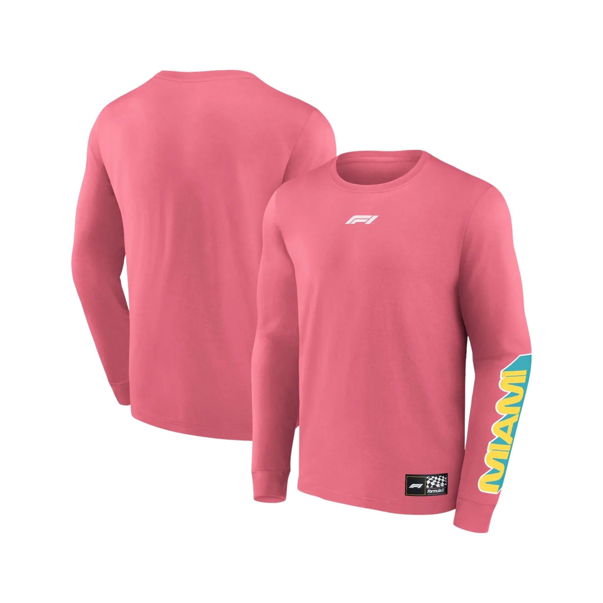 Formula 1 Miami Long Sleeve T-Shirt Pink DASH RACEGEAR