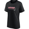 Formula 1 Miami Wordmark Graphic Womens T-Shirt Black DASH RACEGEAR