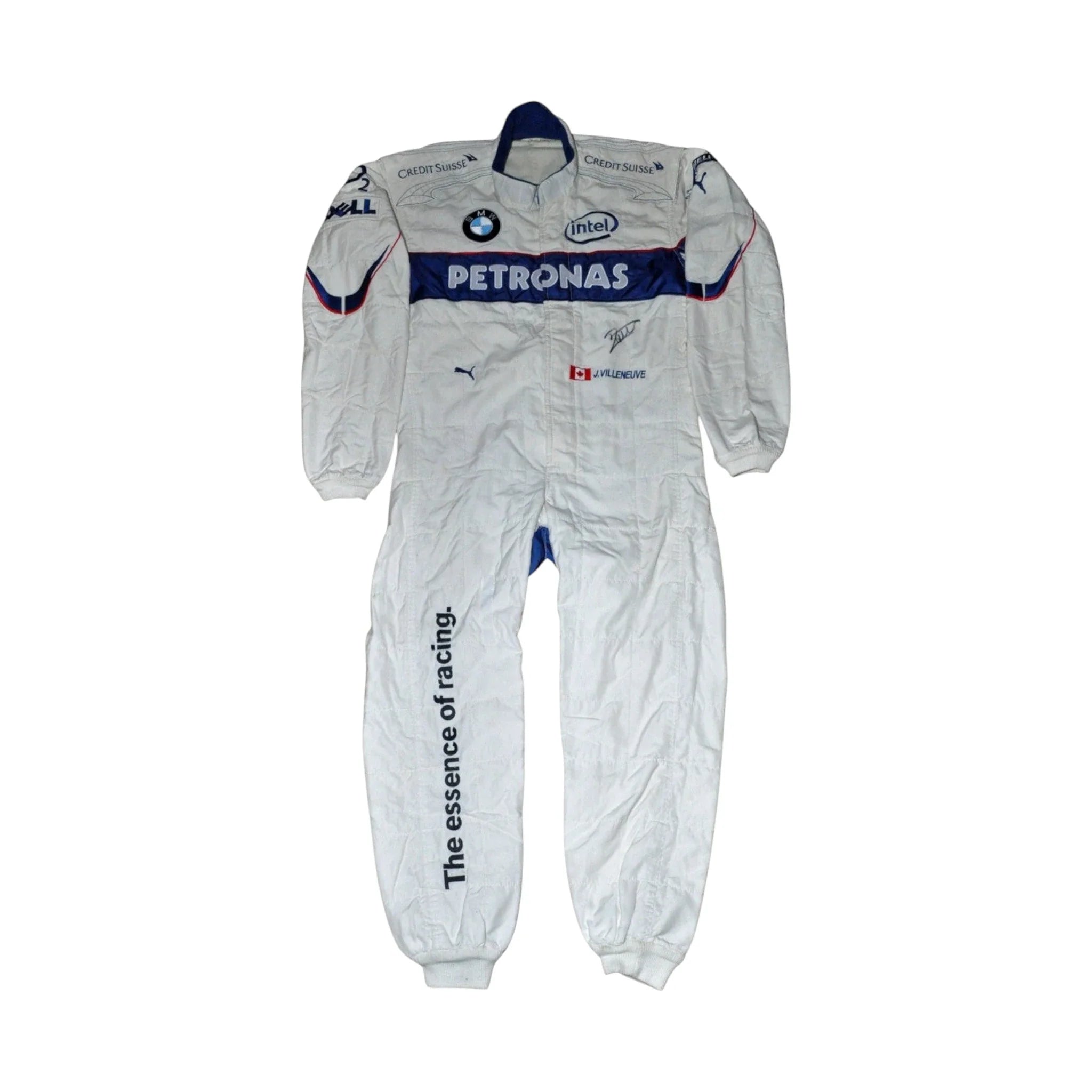 JACQUES VILLENEUVE USED & SIGNED BMW SAUBER 2006 Bahrain GP F1 Race SUIT