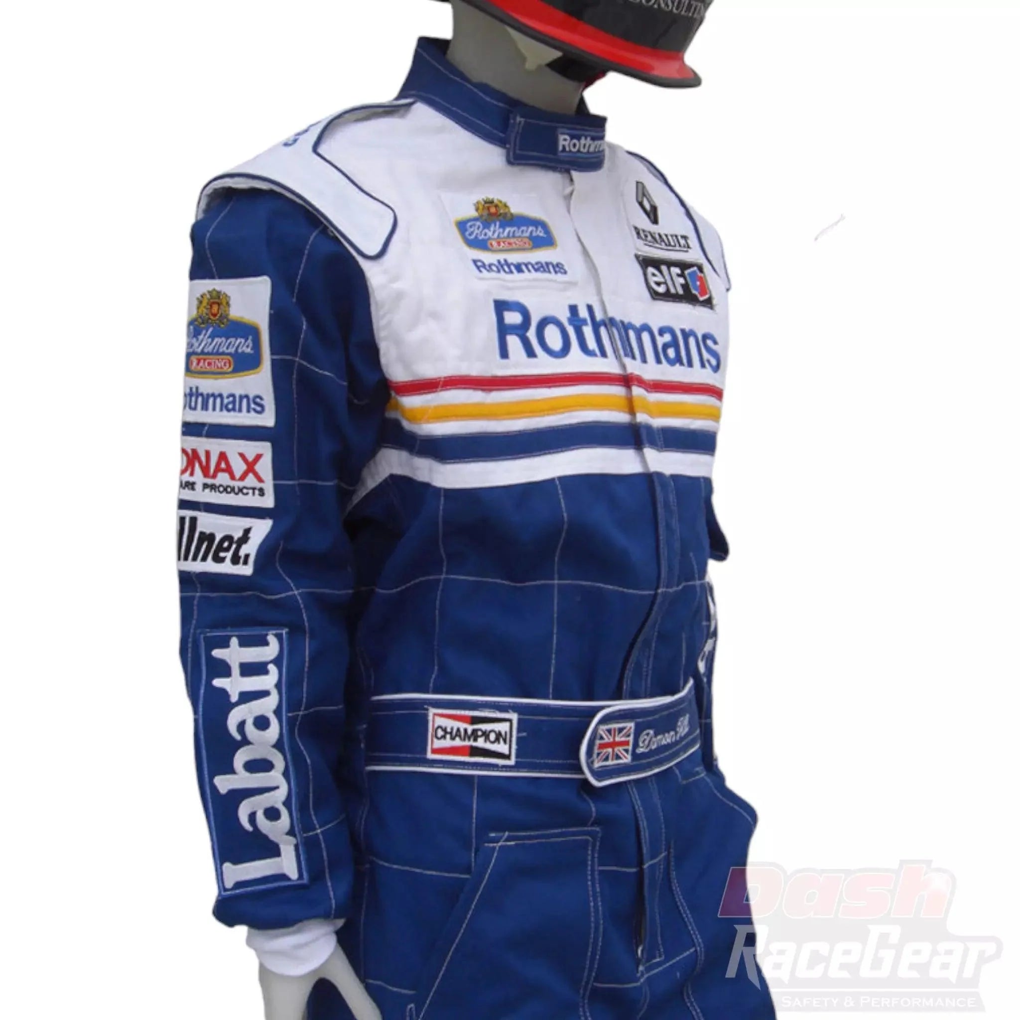 Jaques Villeneuve 1997 Replica F1 Embroidered Racing suit / Williams F1 - Dash Racegear