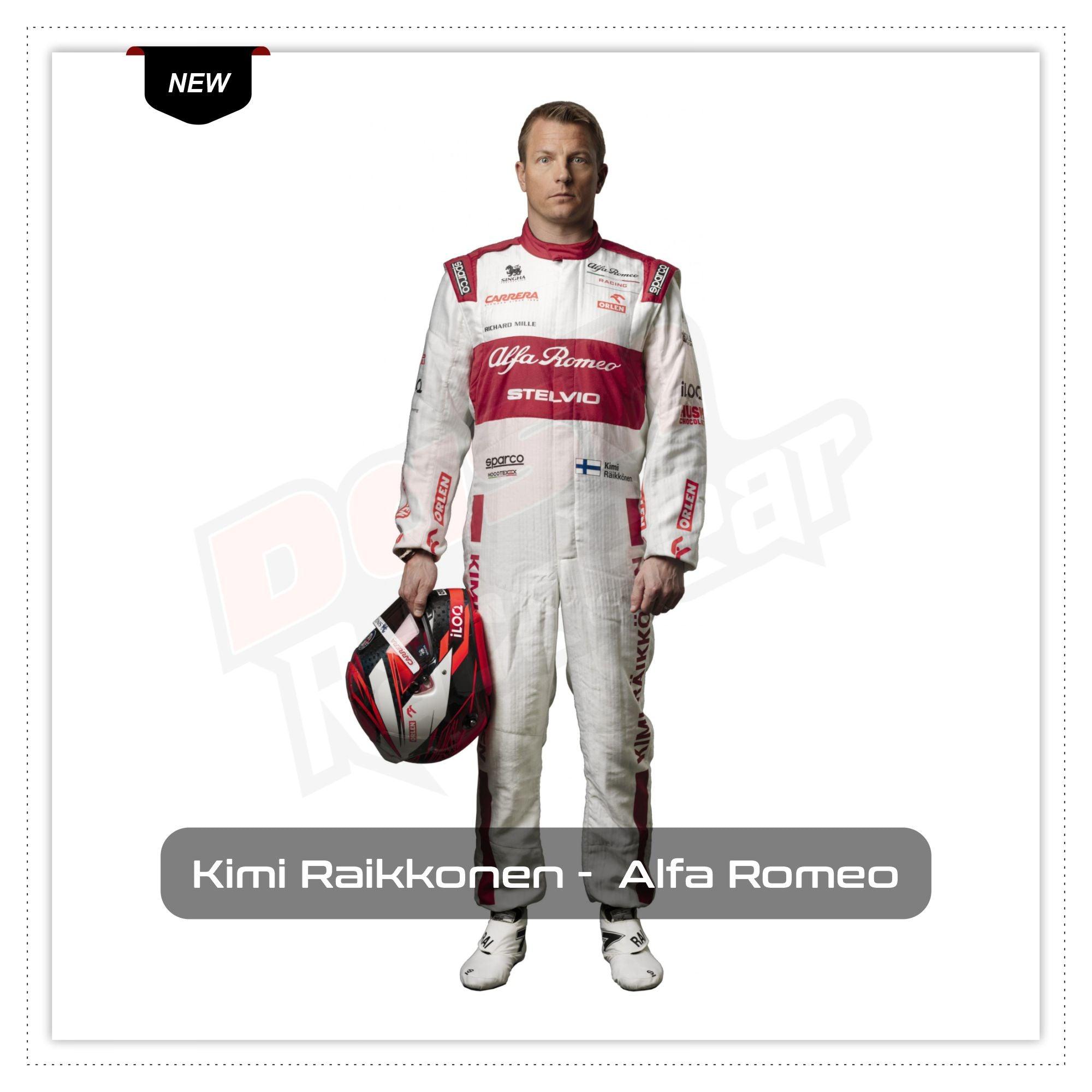 Kimi Raikkonen Alfa Romeo 2020 Race suit DASH RACEGEAR