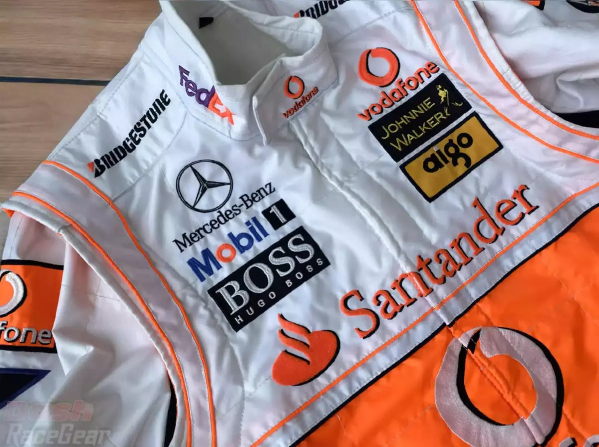 Traje de carreras bordado Lewis Hamilton 2008 McLaren F1