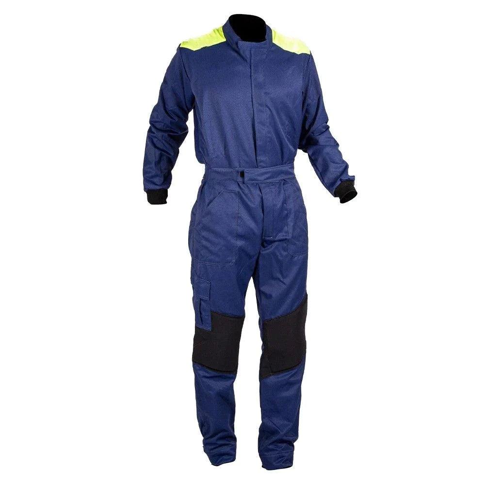 MECHANIC SUIT NAVY-FLUOR YELLOW - Dash Racegear