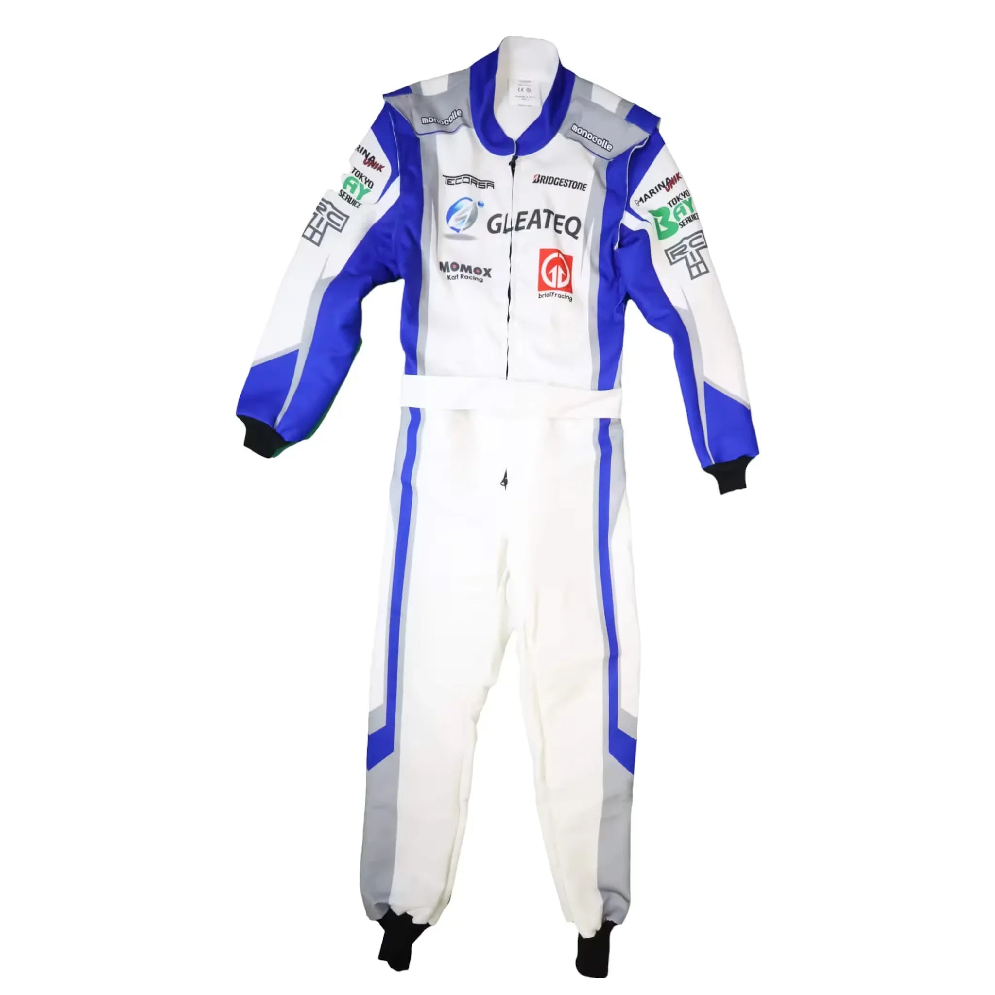 Marina Unik GLEATEQ White Kart Racing Suits