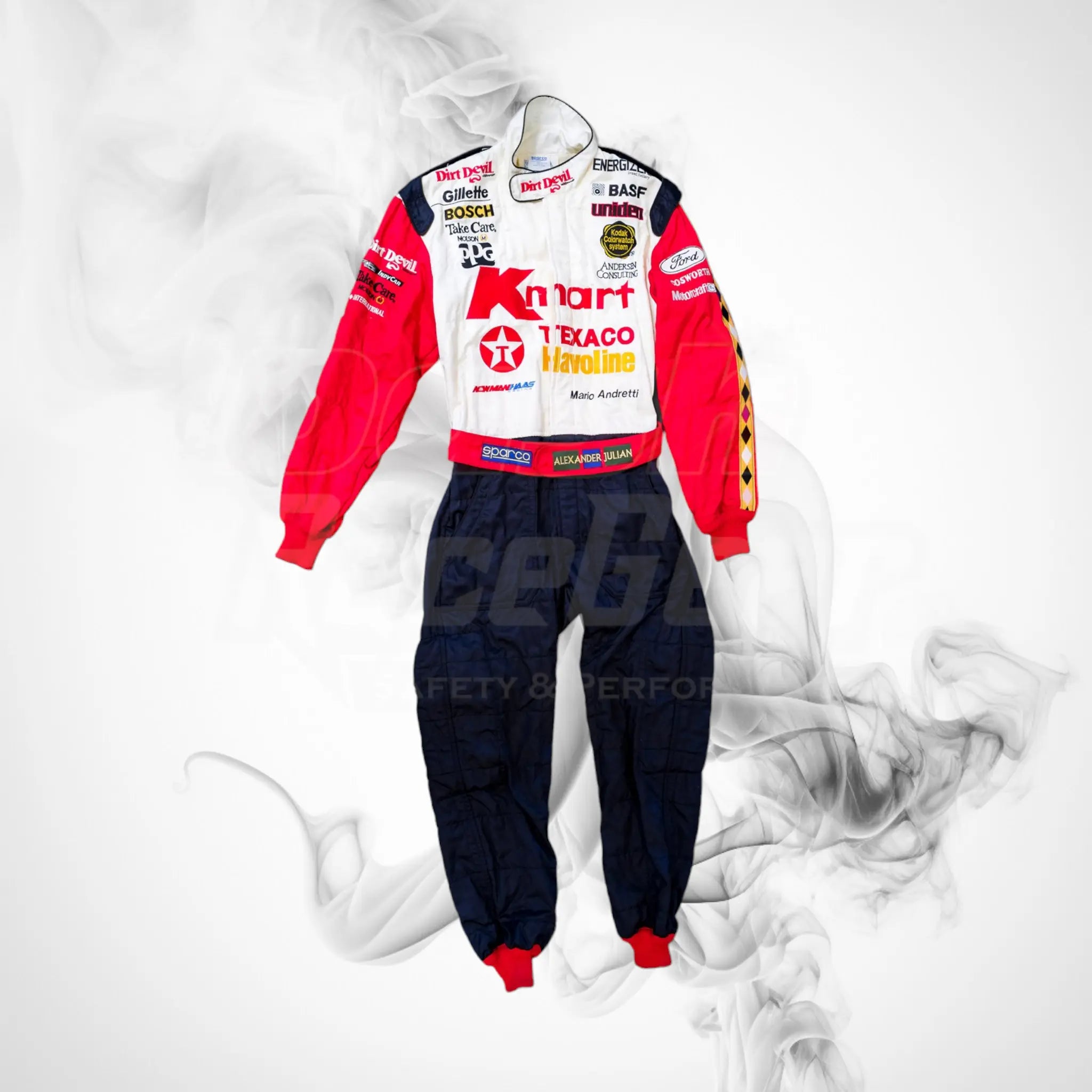 Mario Andretti Embroidered Race Suit