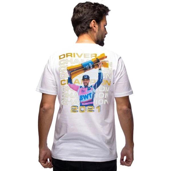 Maximilian Götz T-Shirt DTM Champion 2021 white - Dash Racegear 