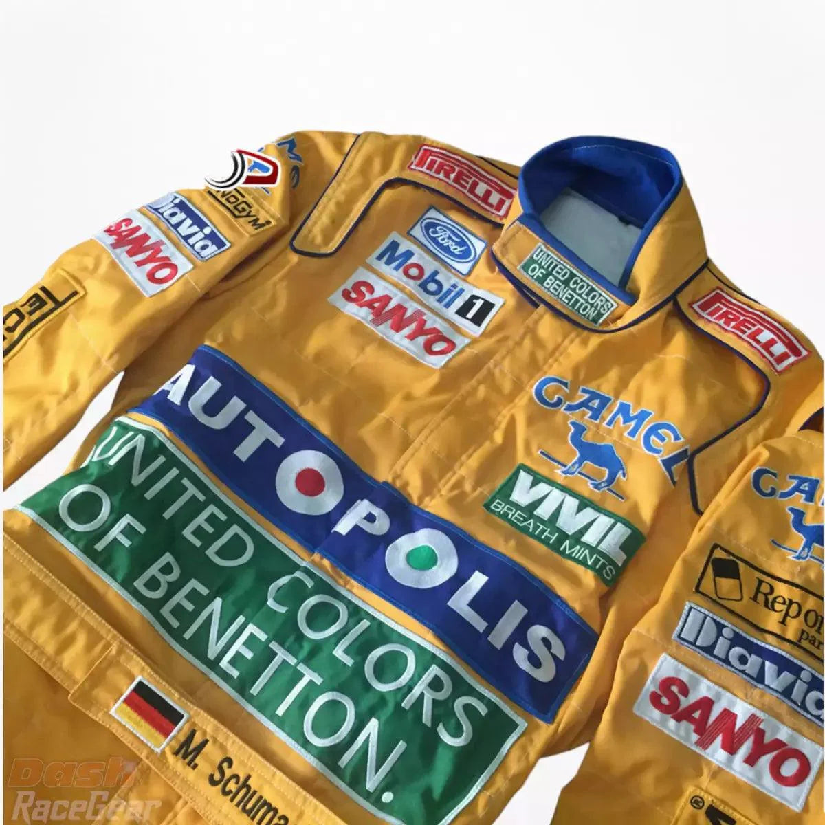 Michael Schumacher 1992 F1 Embroidered Racing Suit - Dash Racegear 