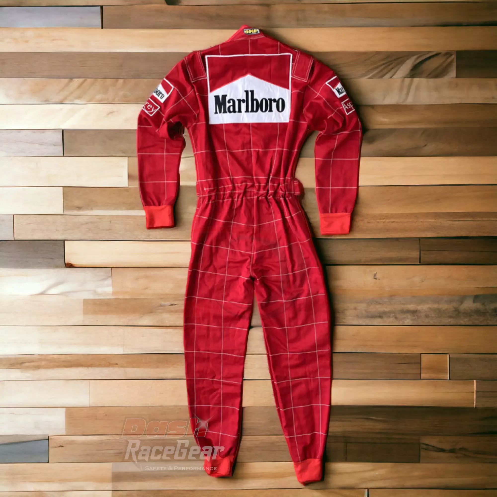 Traje de carreras bordado de Michael Schumacher para Ferrari F1 1996 