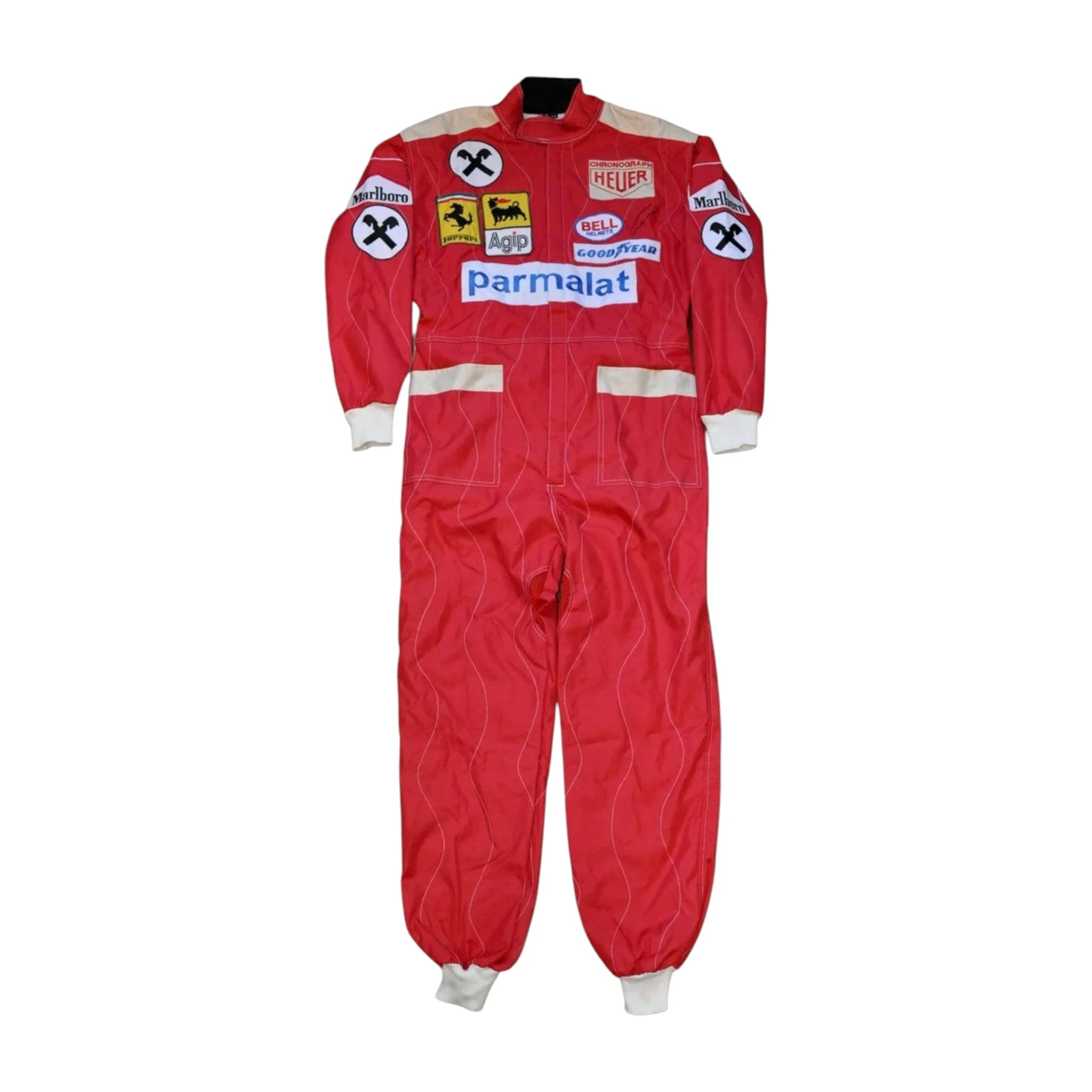 NIKI LAUDA SIGNED FERRARI 1977 F1 REPLICA Race SUIT