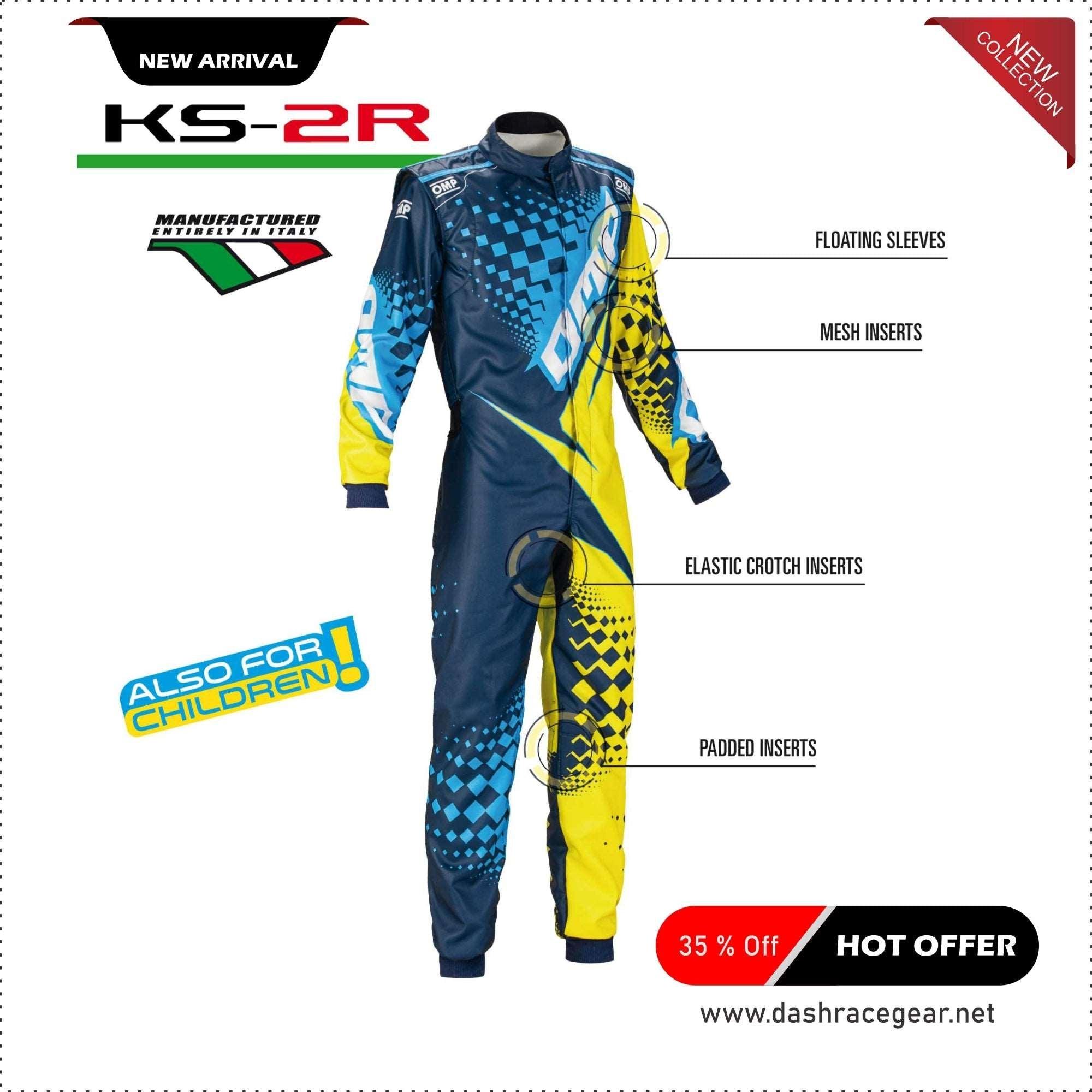 OMP KS-2R Kart Race Suit Customize 2020 ! DASH RACEGEAR